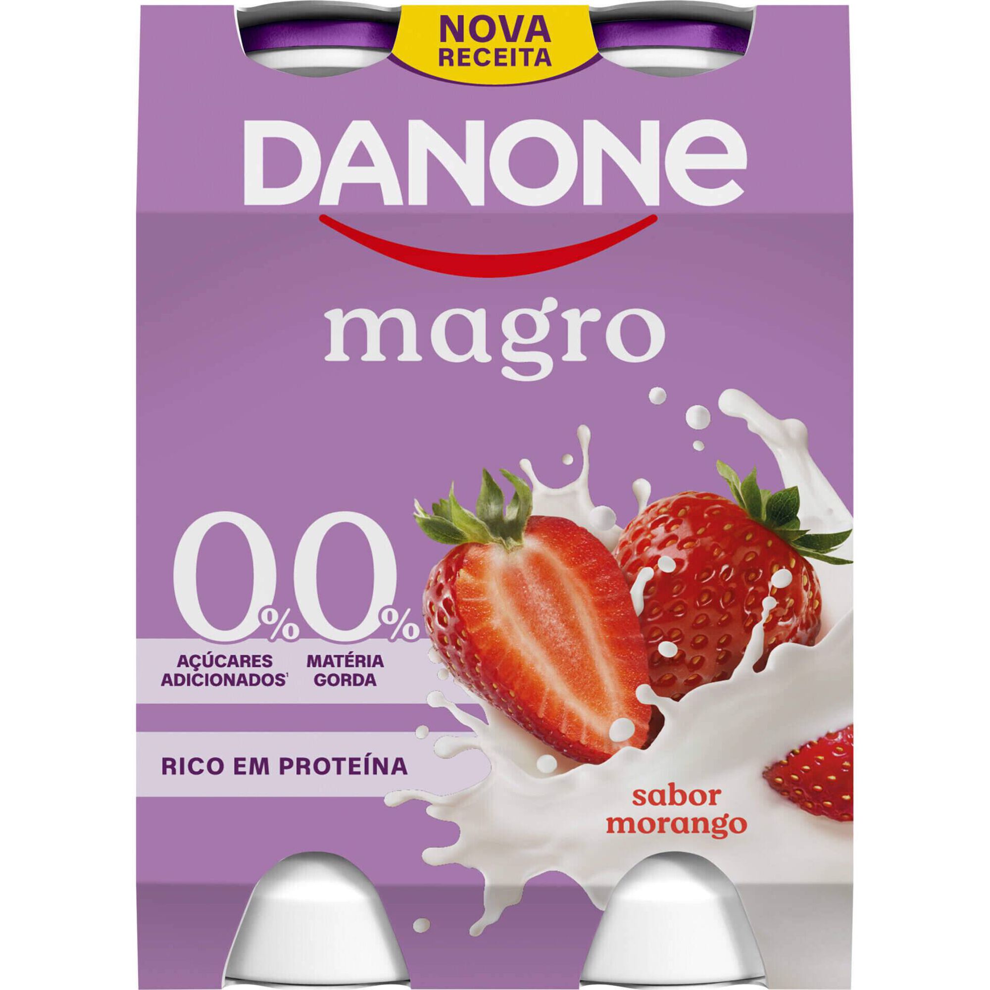 Iogurte L&iacute;quido Magro Morango Danone