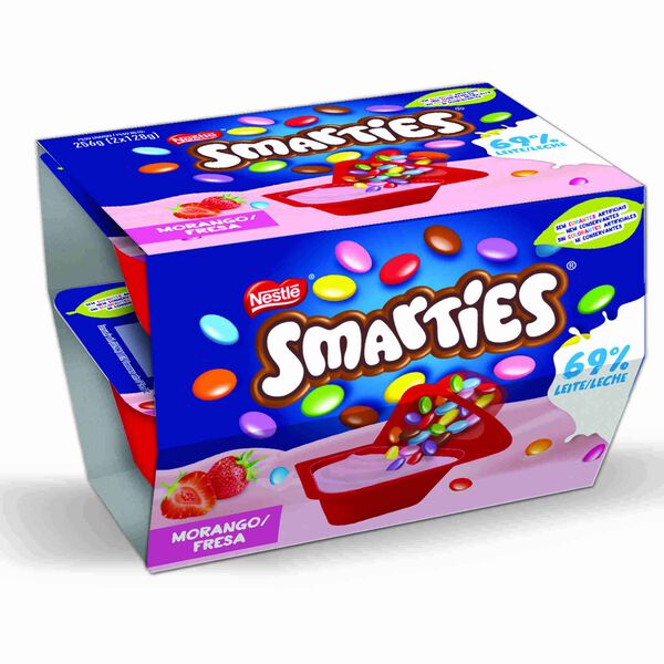 Iogurte Mix-In Morango com Smarties Infantil Nestlé