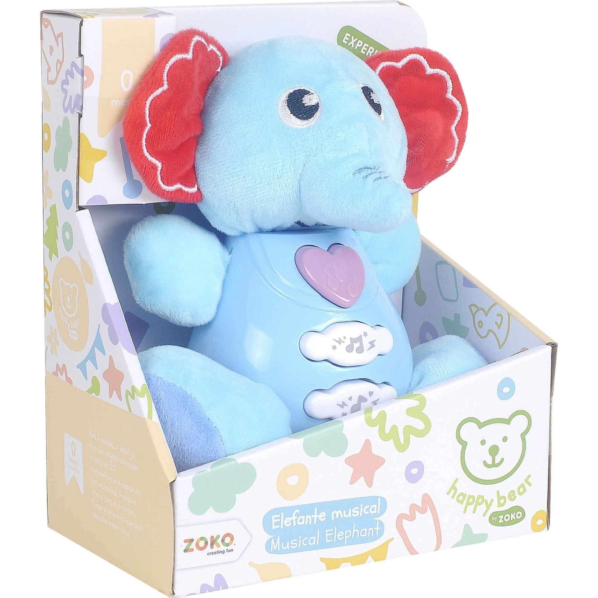 Zoko Happy Bear - Peluche Musical 16,5cm (v&aacute;rios modelos)