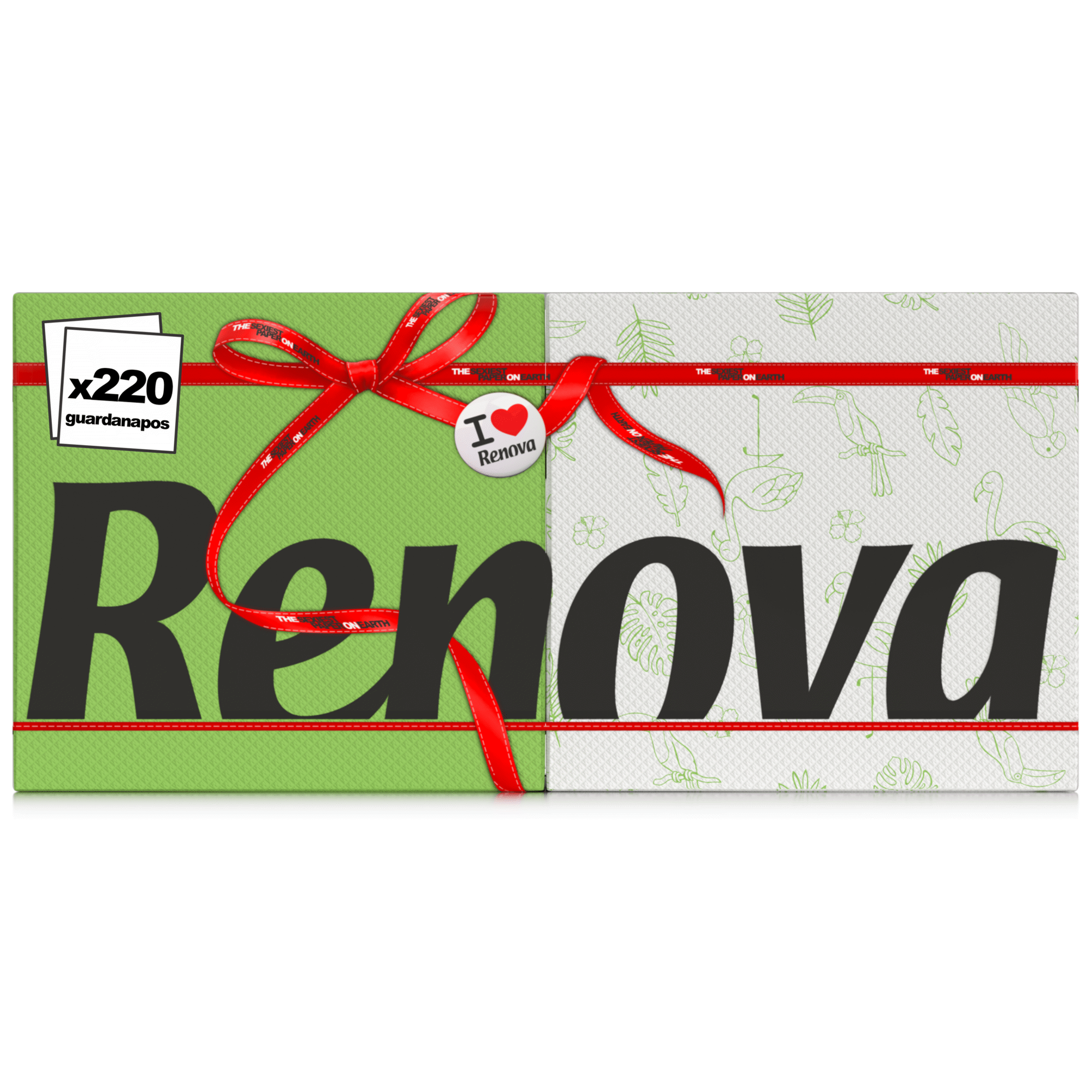 Guardanapos 1 Folha Red Label Decorado