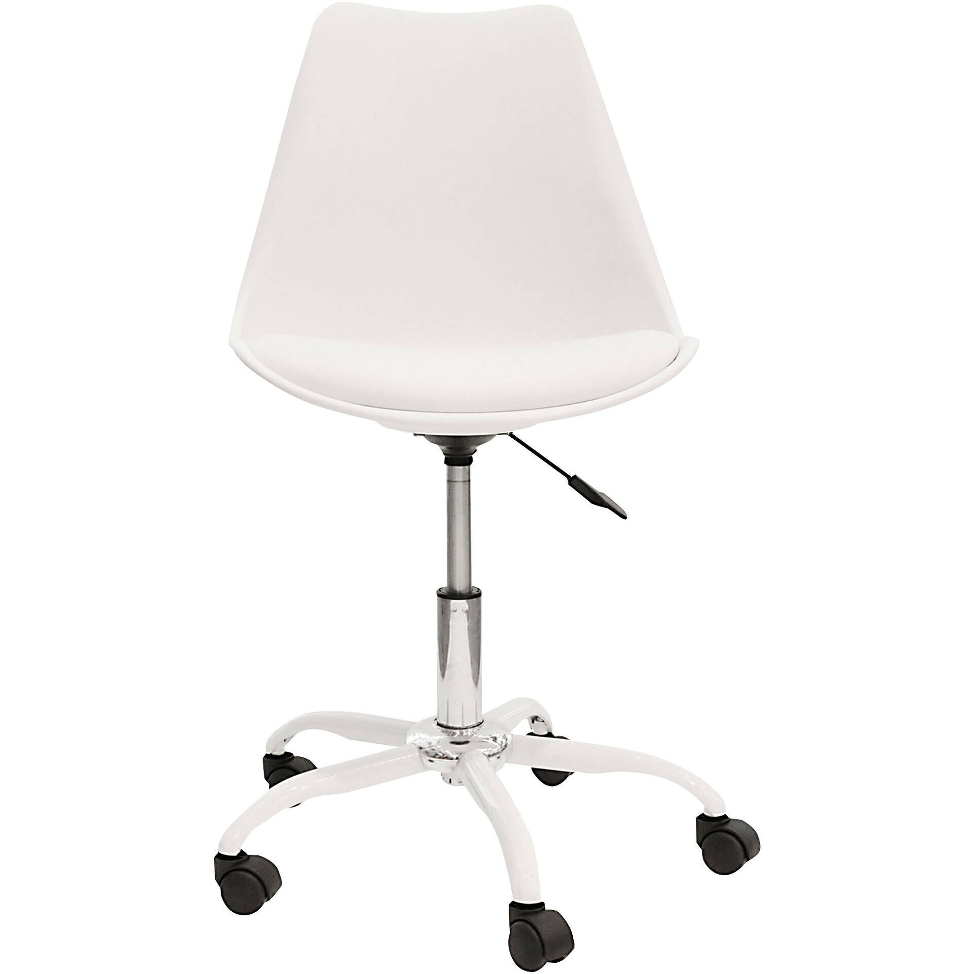 Cadeira de Escrit&oacute;rio Acolchoada Branca Echair Kasa