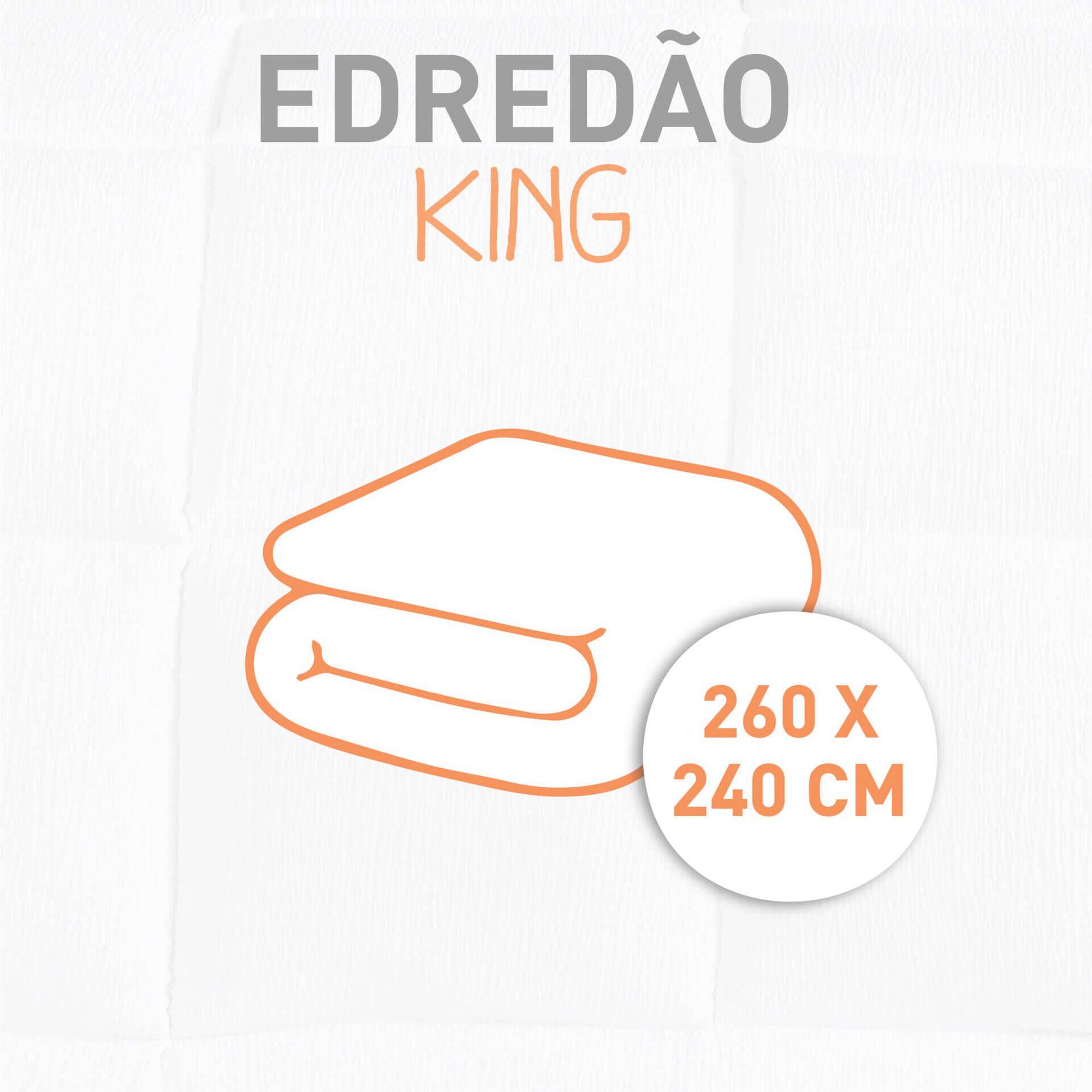 Edred&atilde;o  Washed 260x240cm Branco Kasa