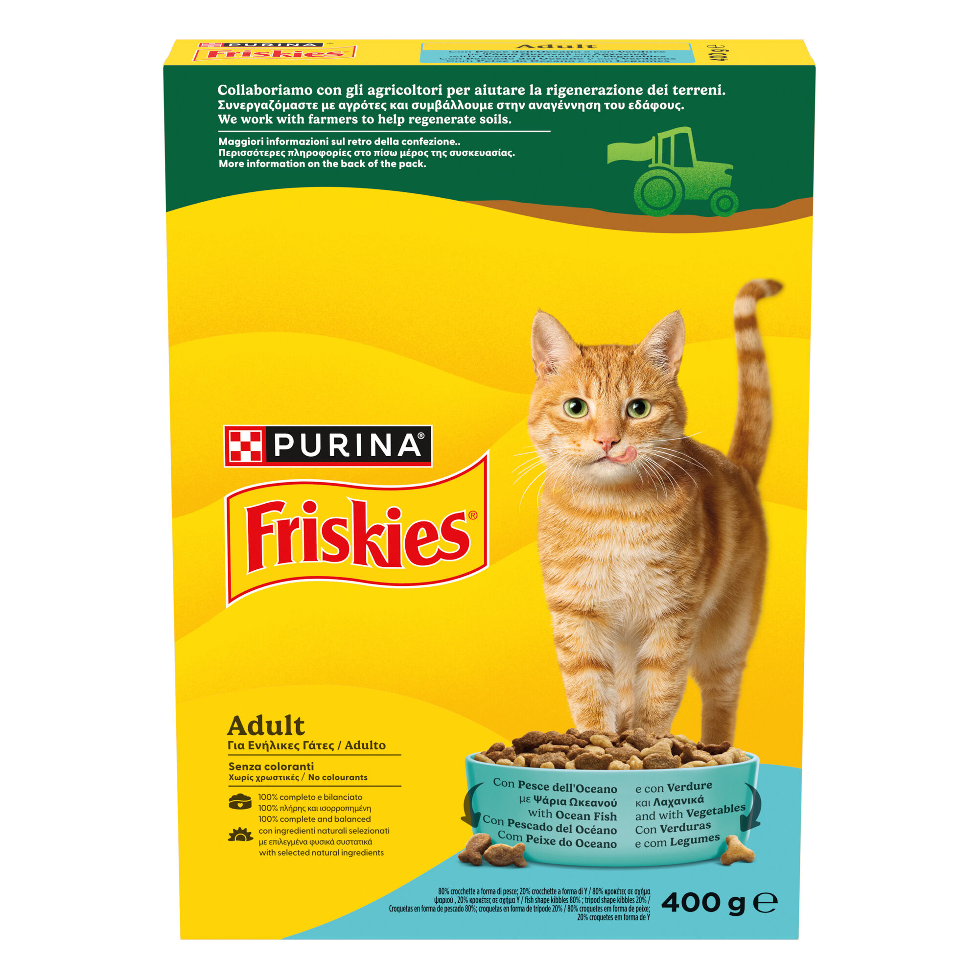 Ra&ccedil;&atilde;o para Gato Adulto Peixe e Legumes Purina Friskies