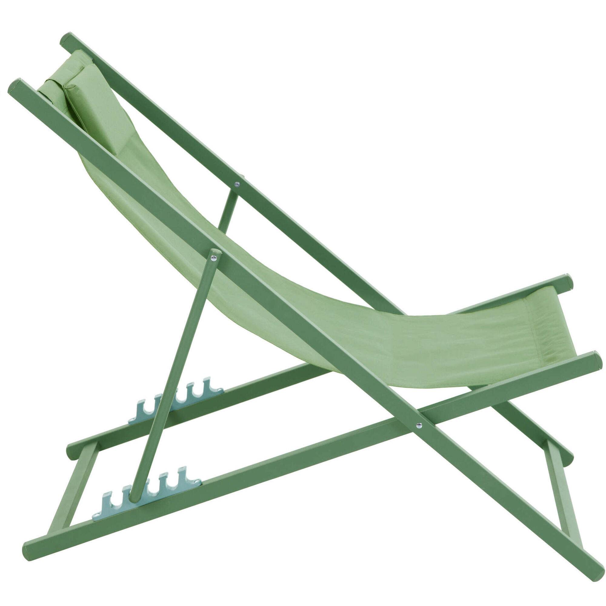 Cadeira Metal Relax com Almofada Verde Kasa