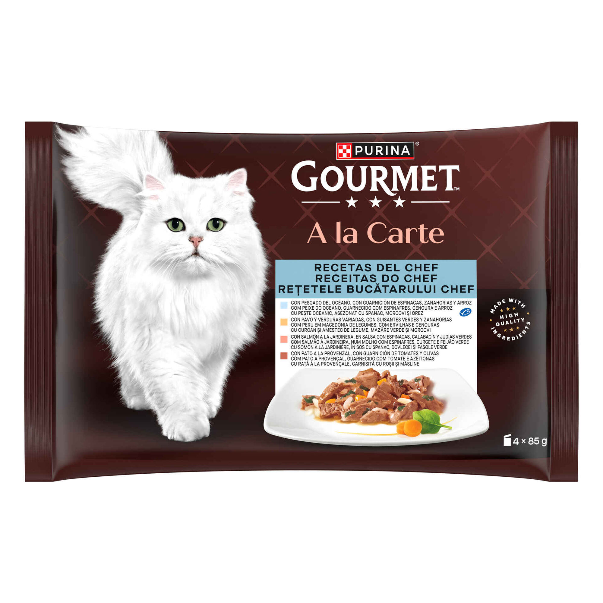 Comida H&uacute;mida para Gato Adulto Saquetas Purina Gourmet A La Carte