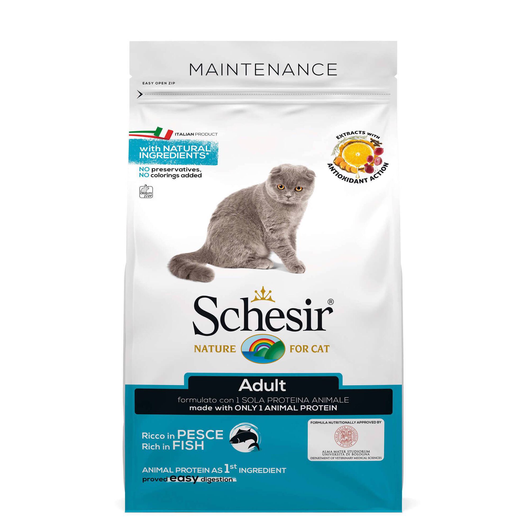 Ra&ccedil;&atilde;o para Gato Adulto Manu Peixe Schesir