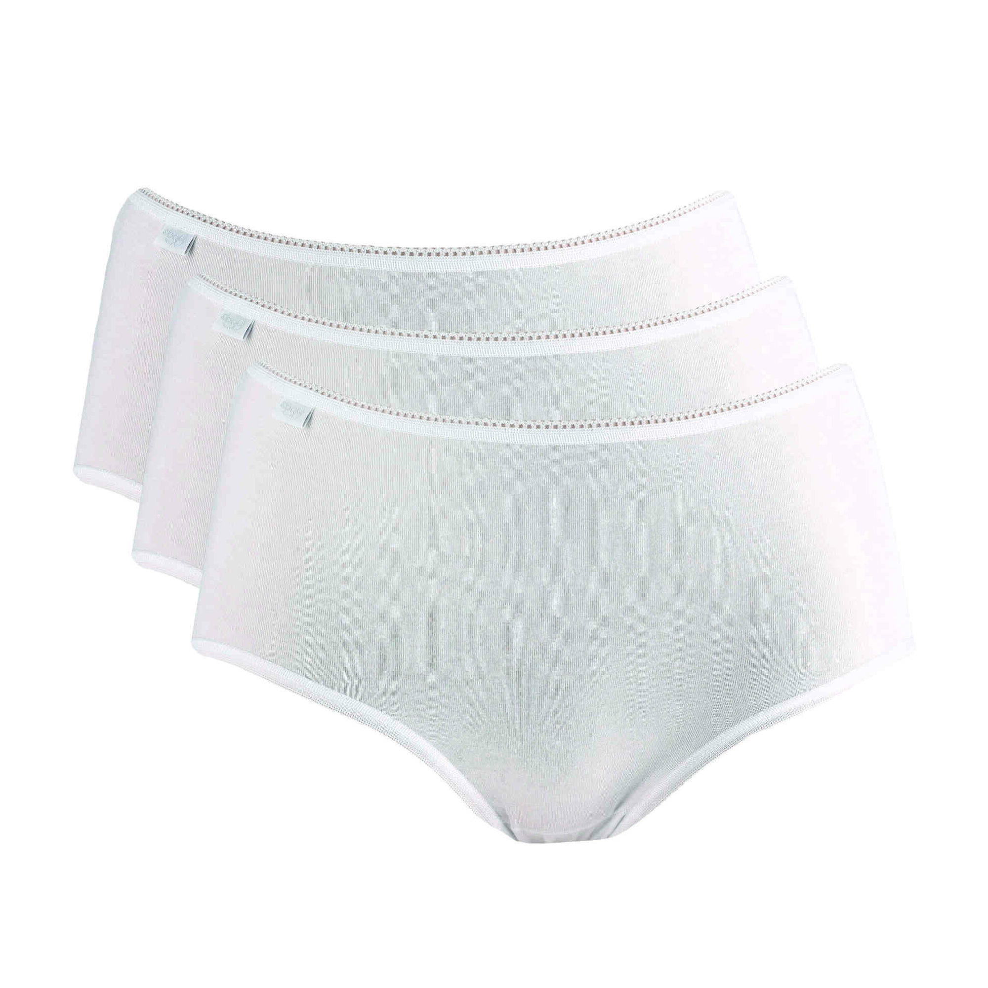 Conjunto 3 Cuecas Midi Branco Mulher
