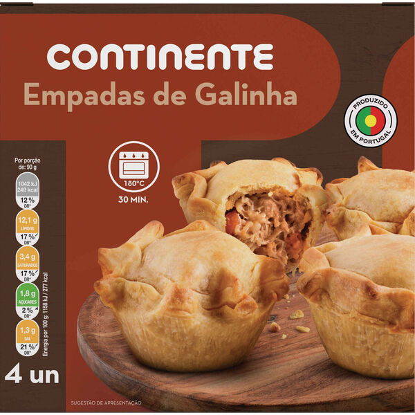 Empadas de Galinha Continente