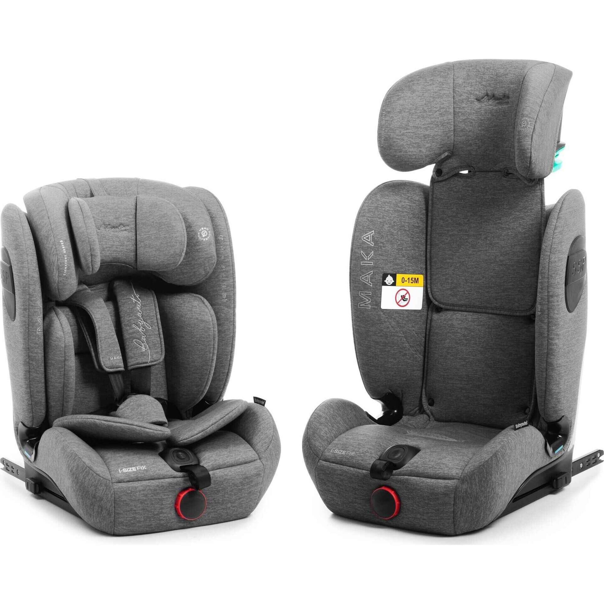 Cadeira Auto I-Size 76-150 Maka Cinza Babyauto