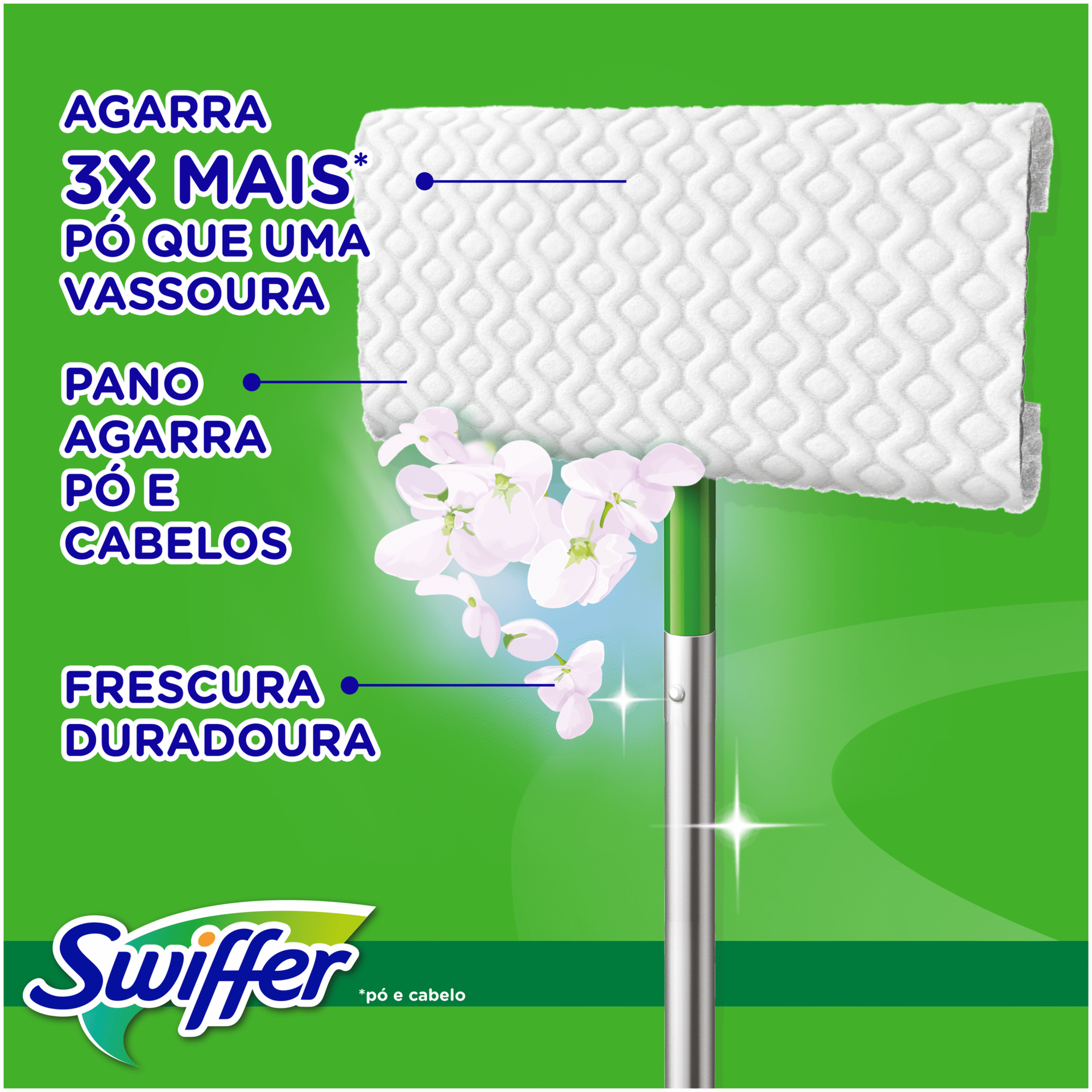 Mopa Dance Edi&ccedil;&atilde;o Limitada com 8 Panos Secos e 3 H&uacute;midos Swiffer