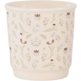 Copo Café 80ml Bege Flores Copo Café 80ml Bege Flores