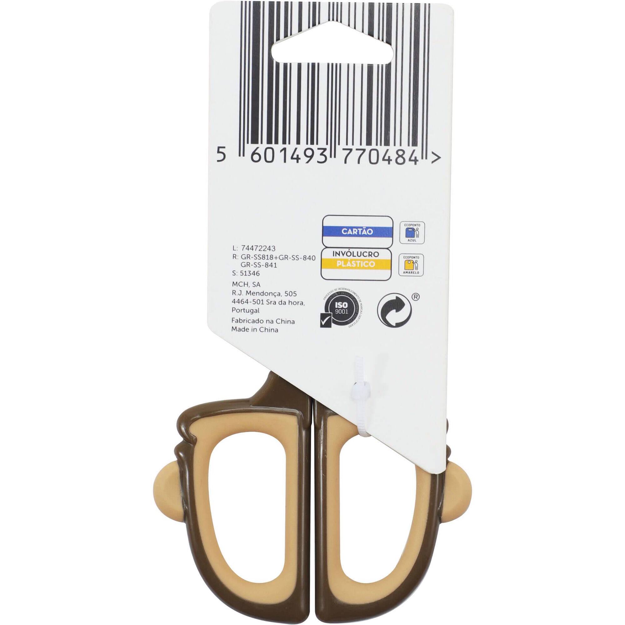 Tesoura Fun Animais (várias cores)