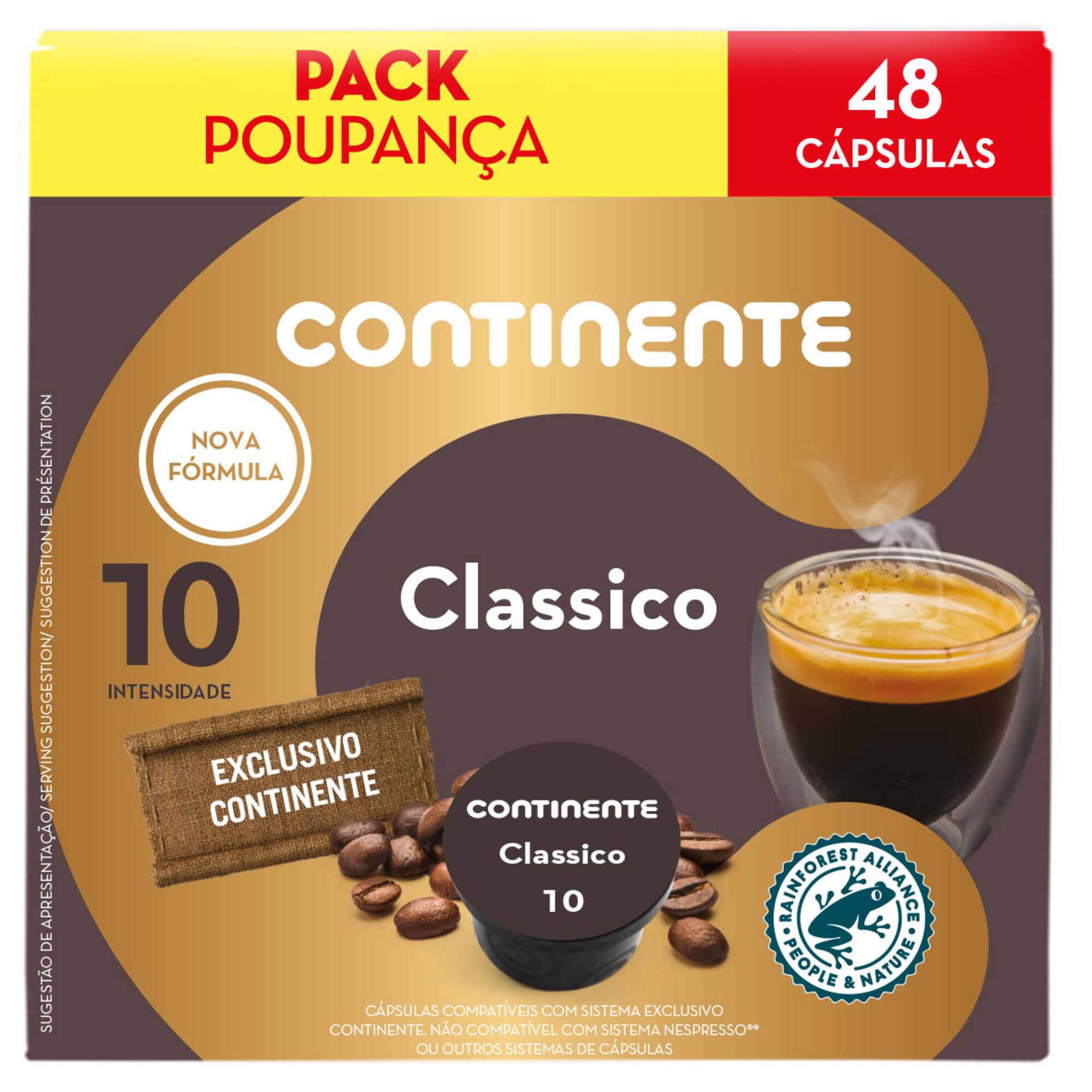 Cápsulas de Café Classico Int 10 Pack Poupança