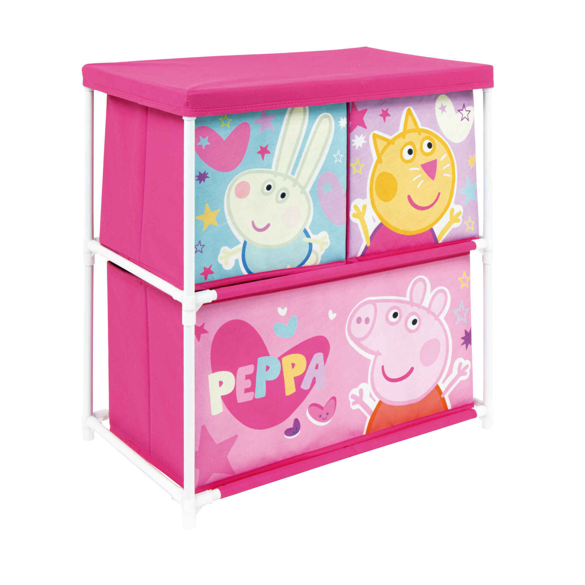 Estante com 3 Gavetas Peppa Pig