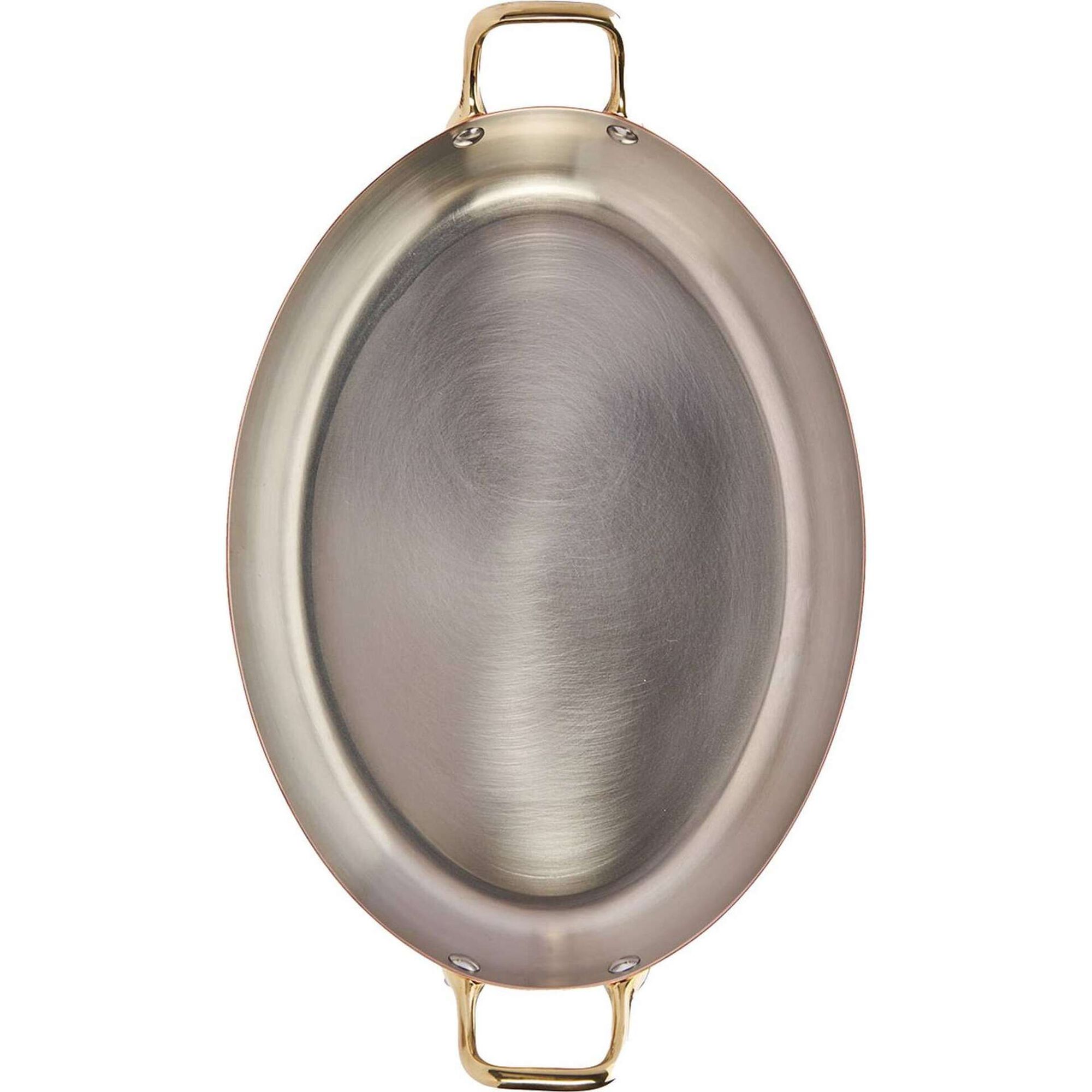 Assadeira Oval Cobre e Inox 32 x 23 cm Inocuivre deBuyer