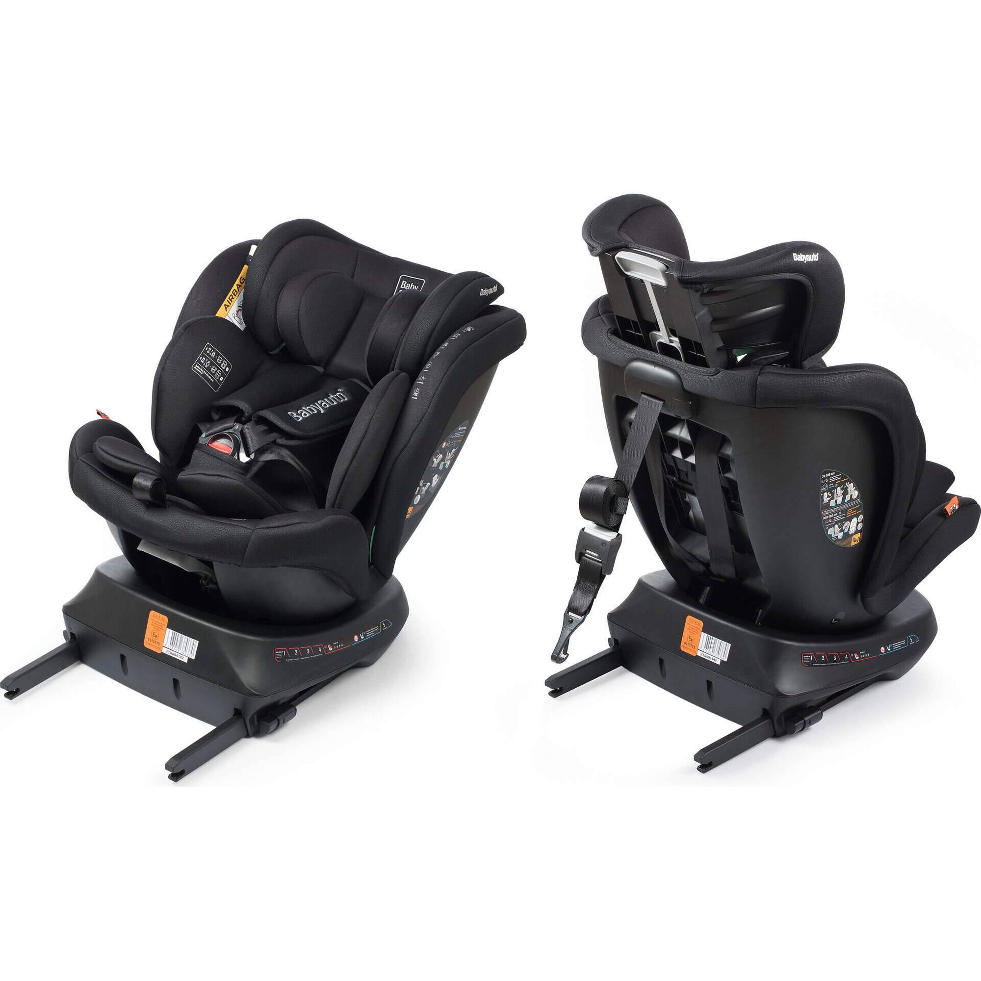 Cadeira Auto I-Size 40-150cm Isofix Rotativa Rodia Fix Preto Babyauto