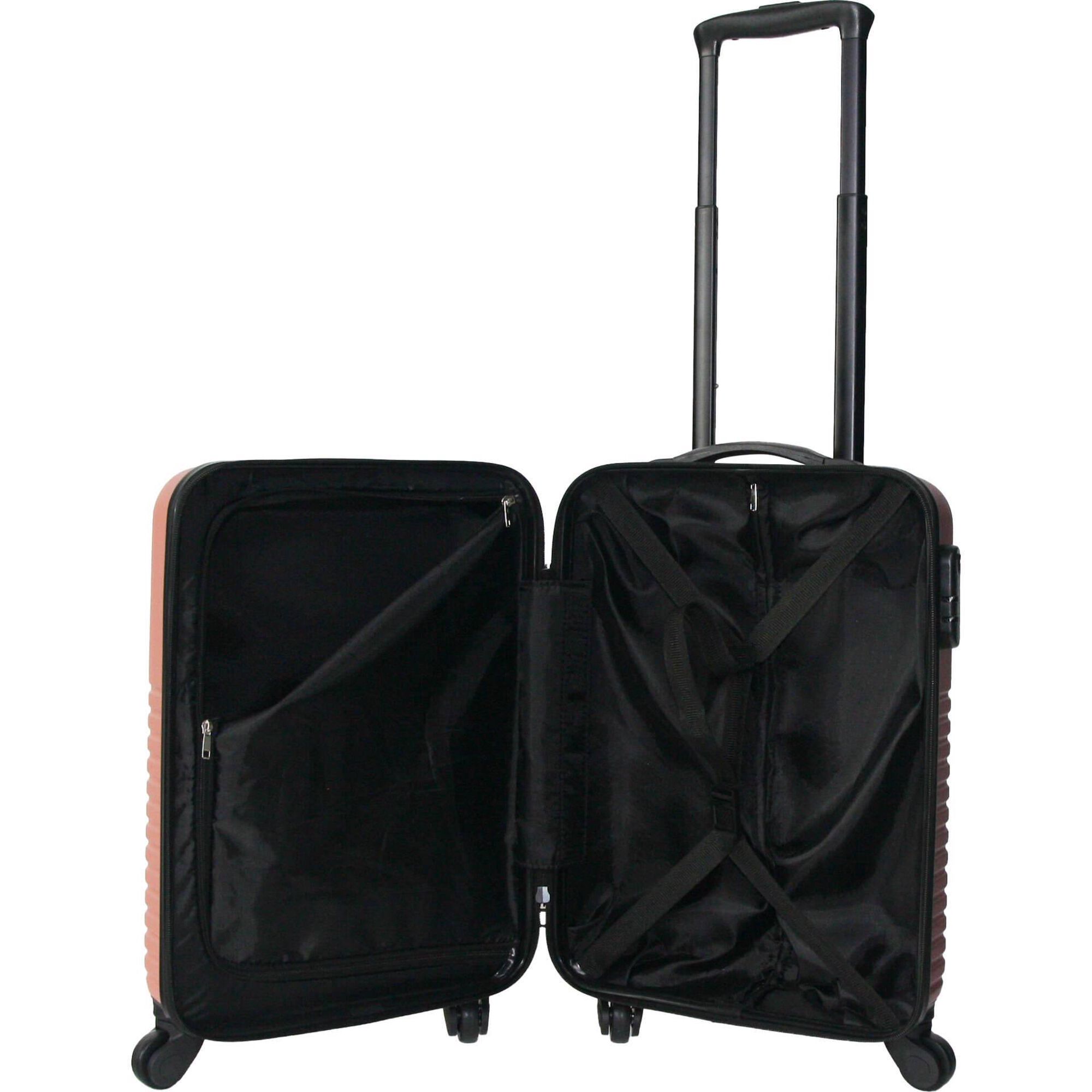 Mala de Viagem Média 4 Rodas Rosa Milão