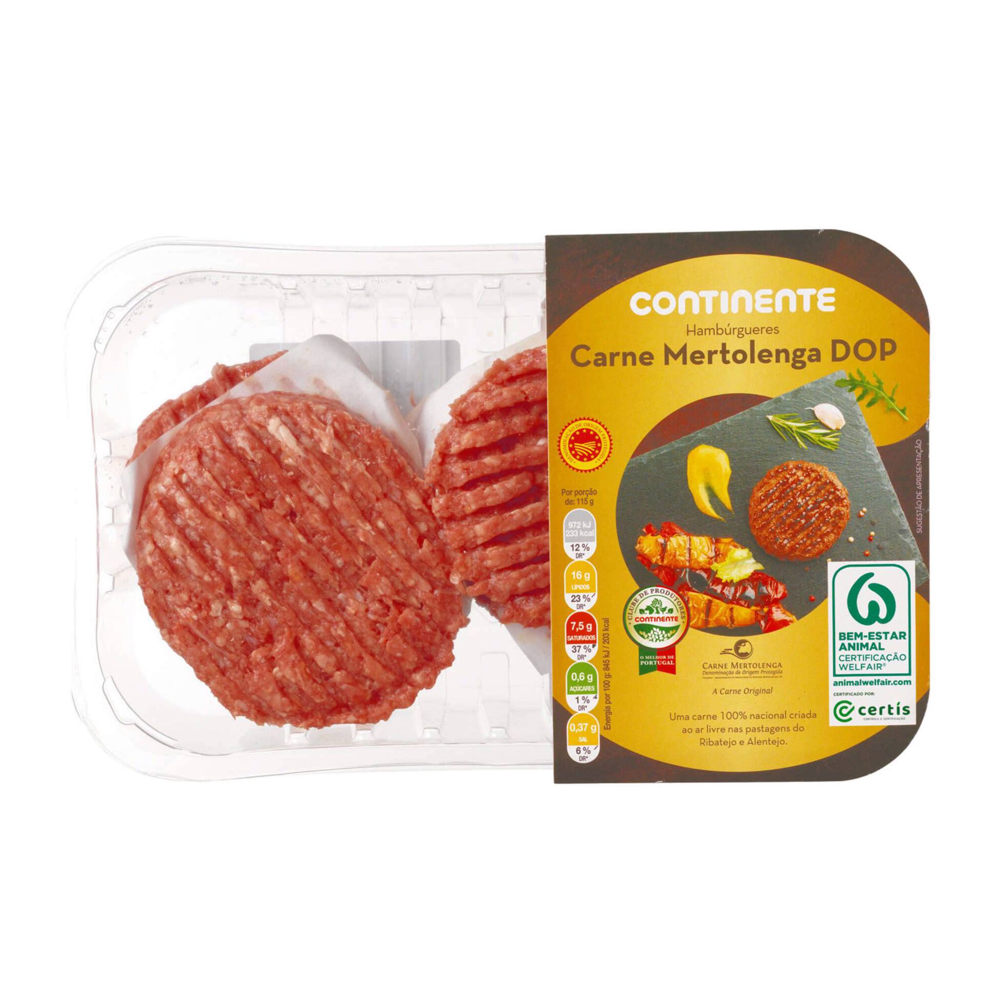Hambúrguer de Bovino Mertolengo DOP Hambúrguer de Bovino Mertolengo DOP
