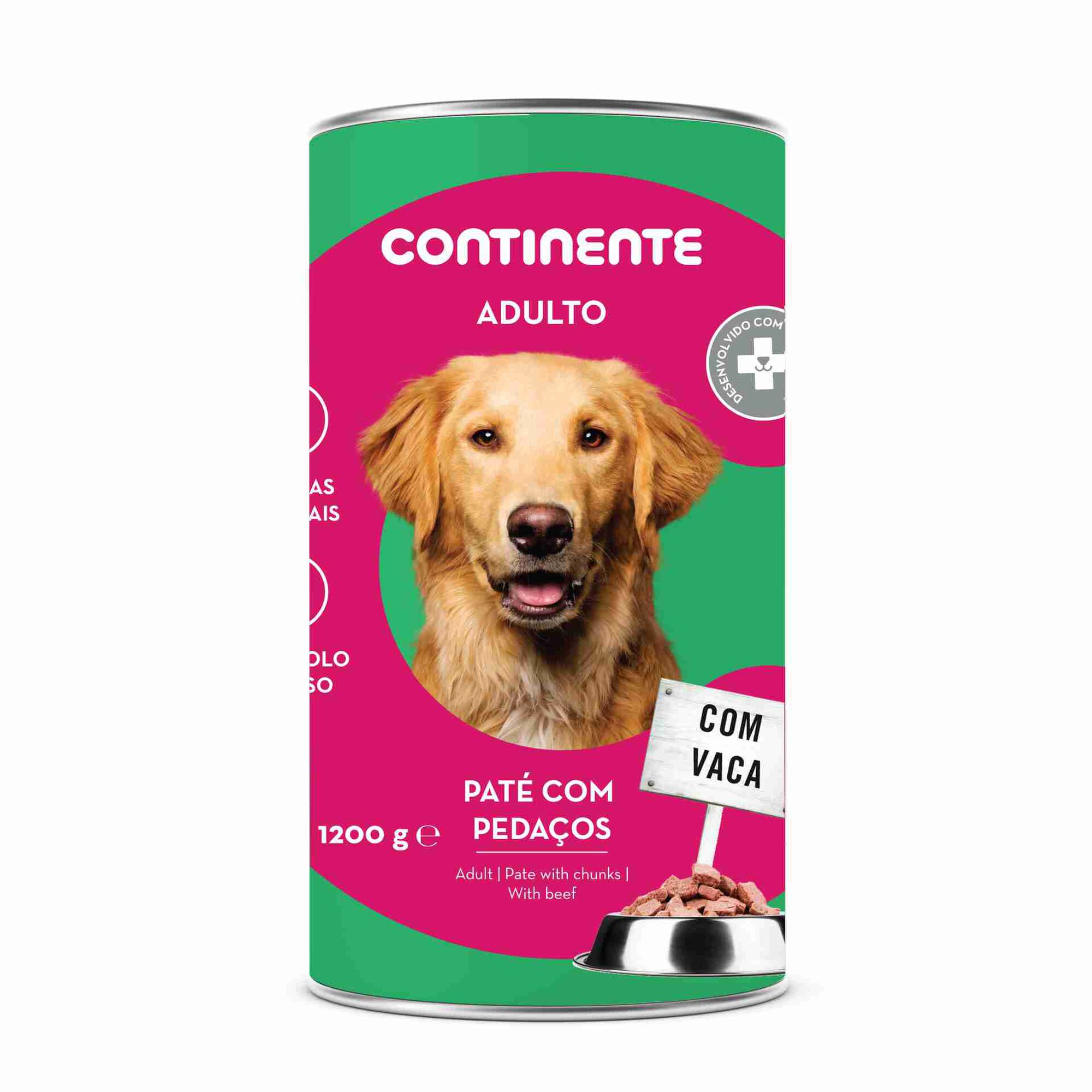 Comida Húmida para Cão Adulto Pedaços Paté Vaca