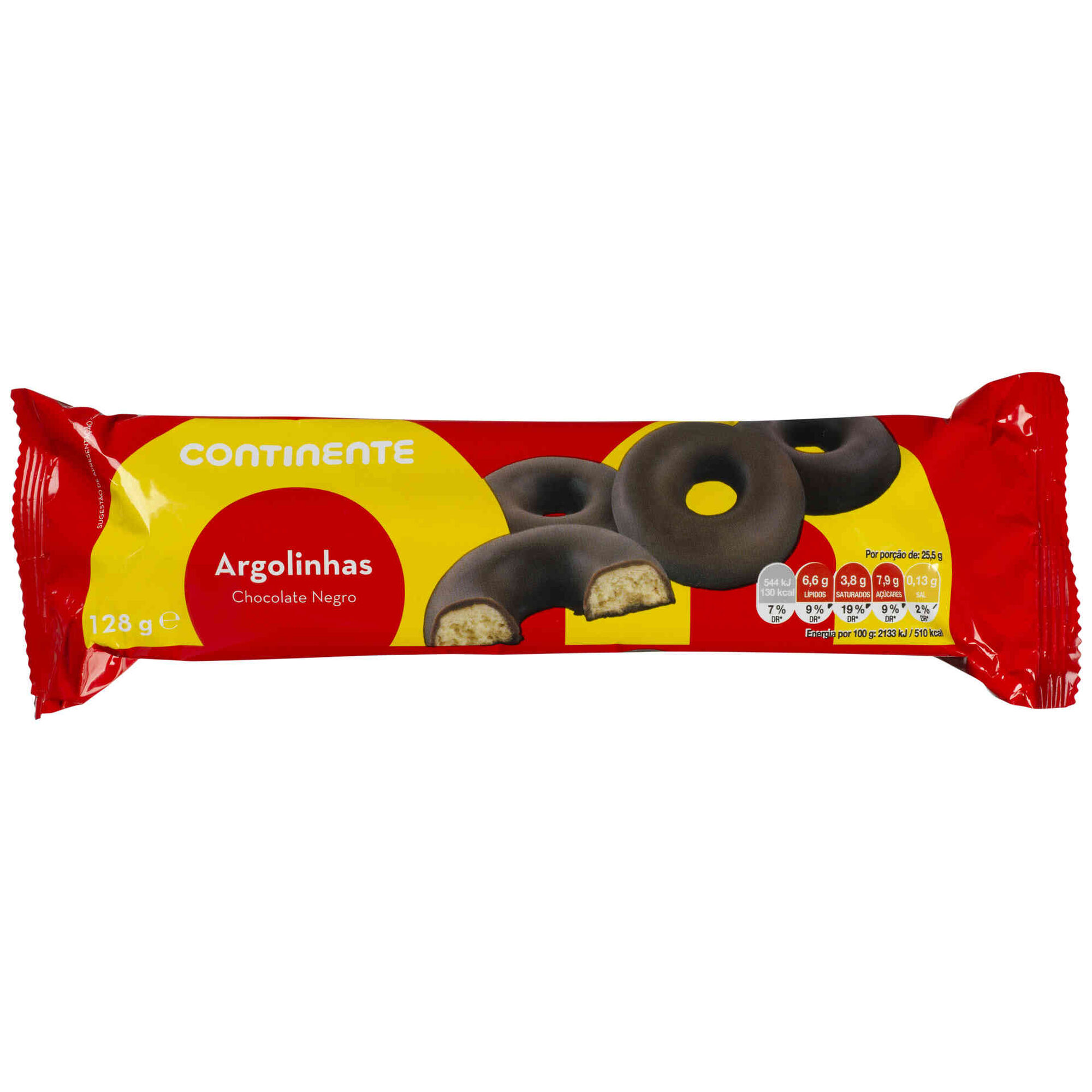 Bolachas Cobertura Chocolate Negro Argolinhas