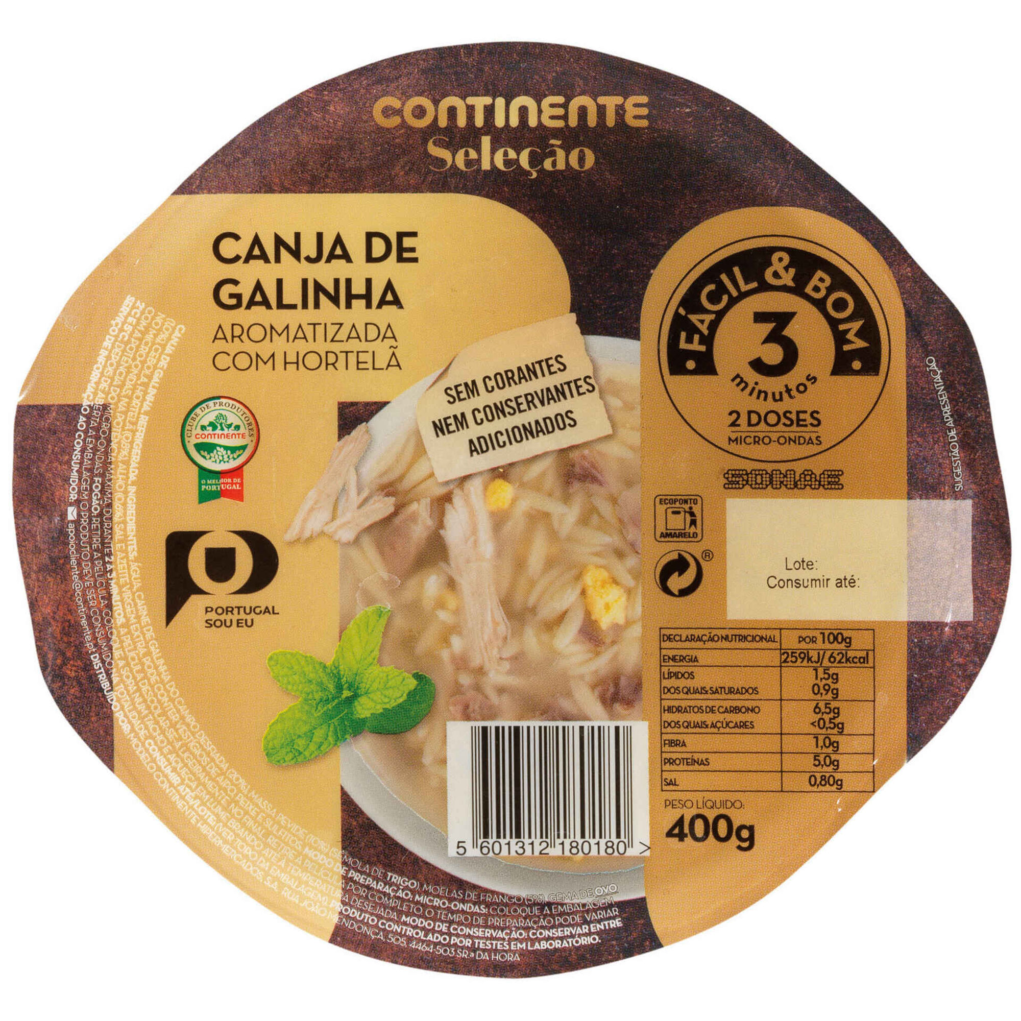 Canja de Galinha com Hortelã Canja de Galinha com Hortelã