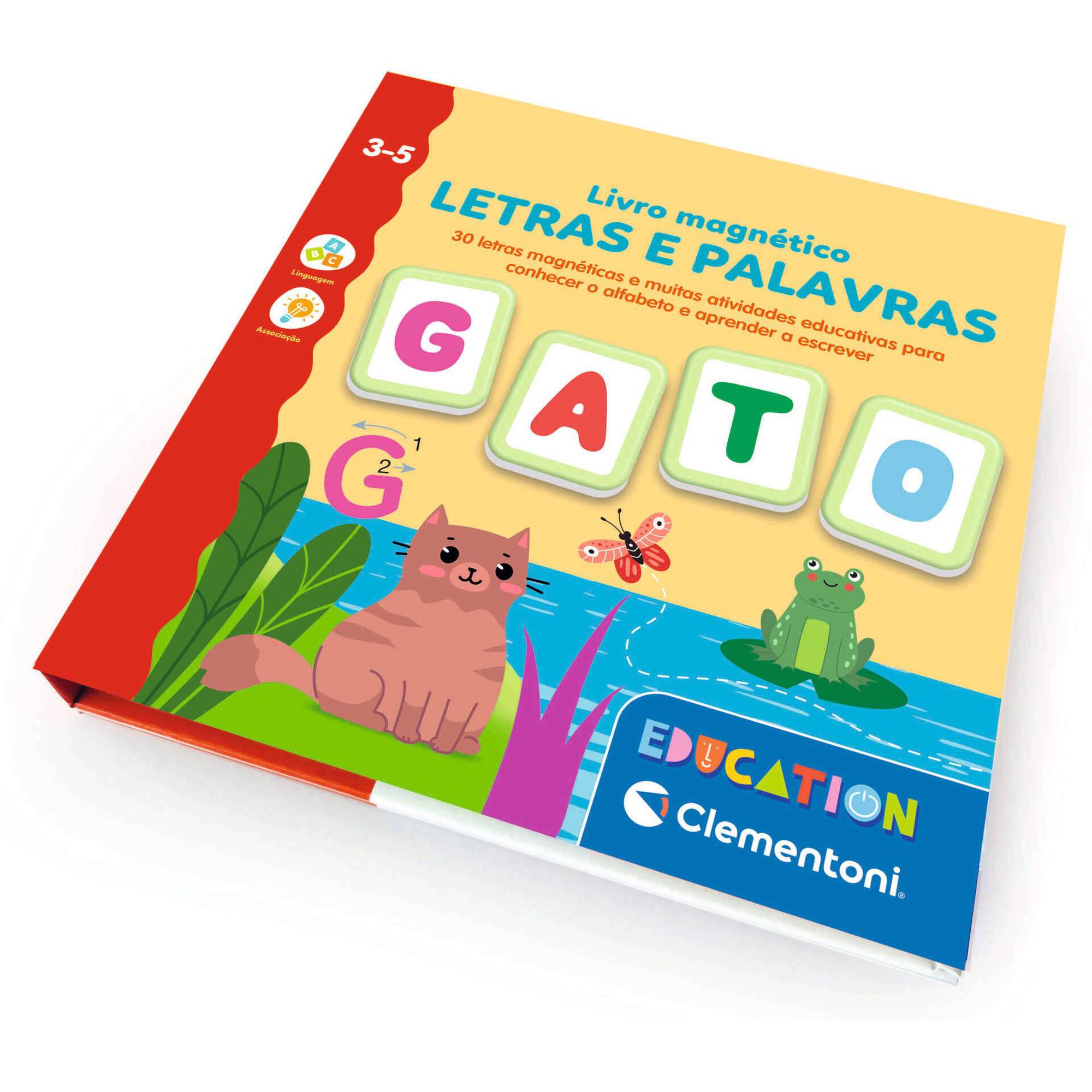 Clementoni - Jogo Livro Magn&eacute;tico Letras e Palavras