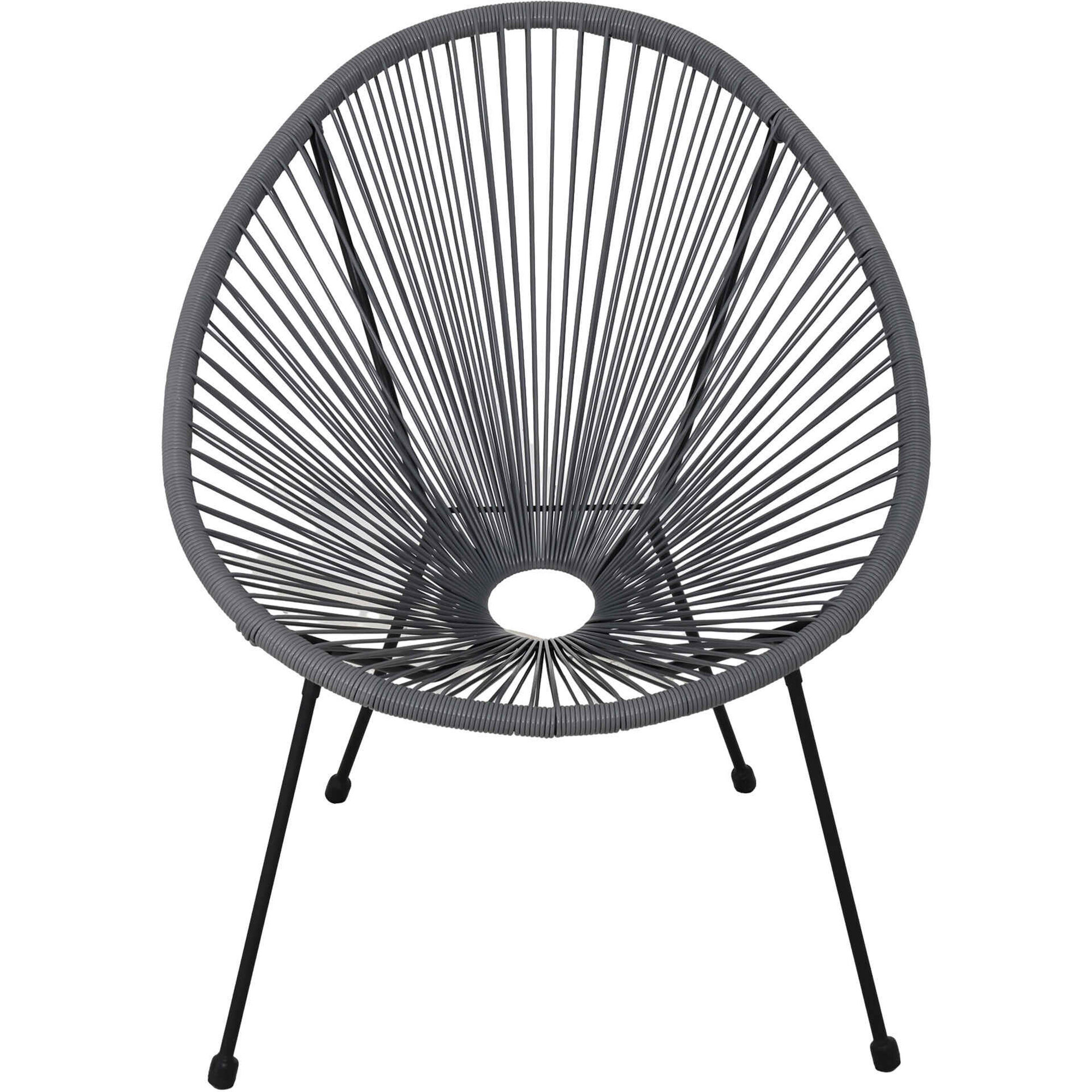 Cadeira Ovo Cinza Caribe II Kasa