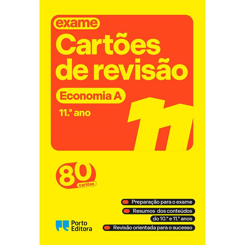 Cartões de Revisão - Livro Economia A - 11.º Ano
