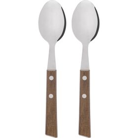 Conjunto 2 Colheres Sopa Cabo Madeira Tradicional Conjunto 2 Colheres Sopa Cabo Madeira Tradicional
