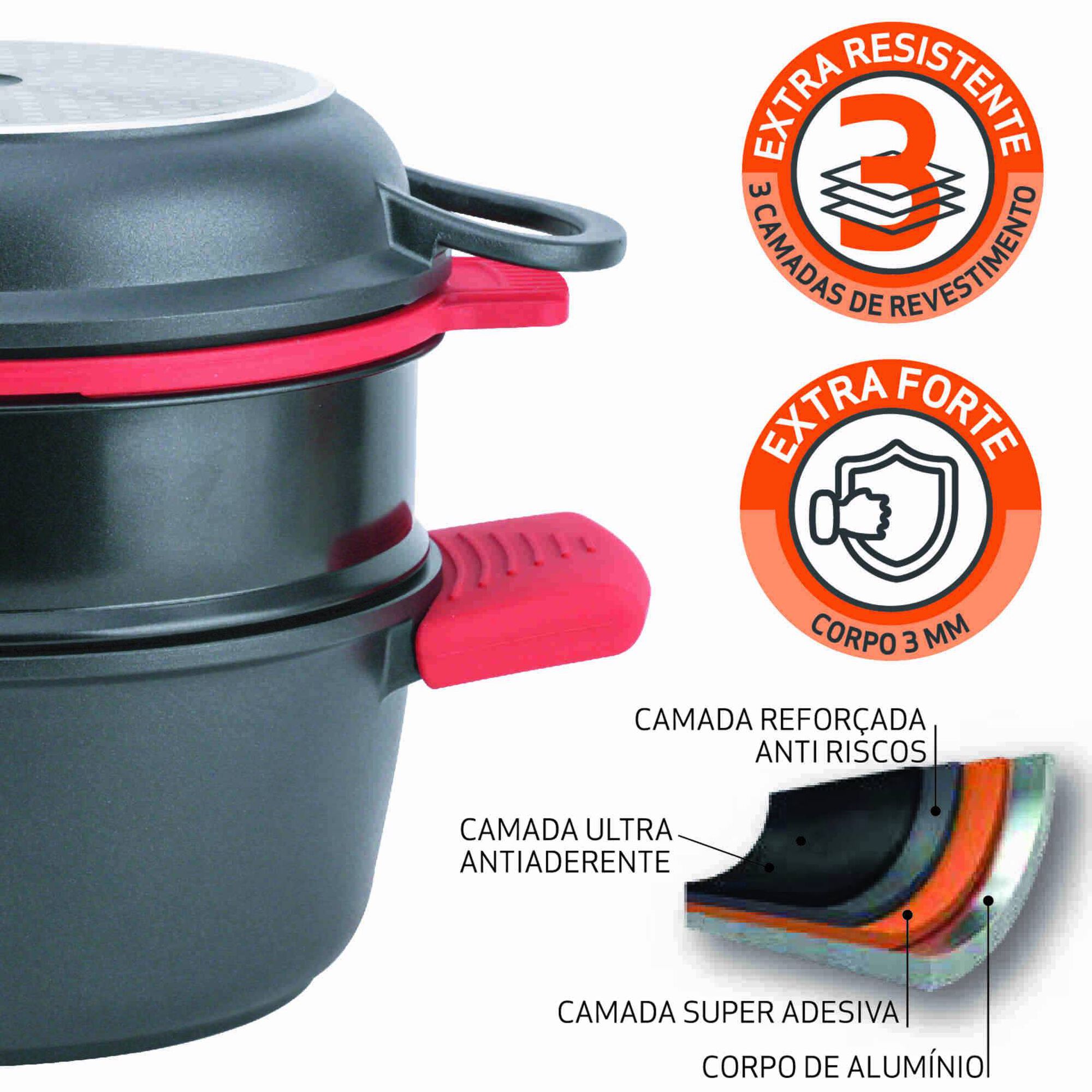 Conjunto de Cozinha Compacto Antiaderente Advento