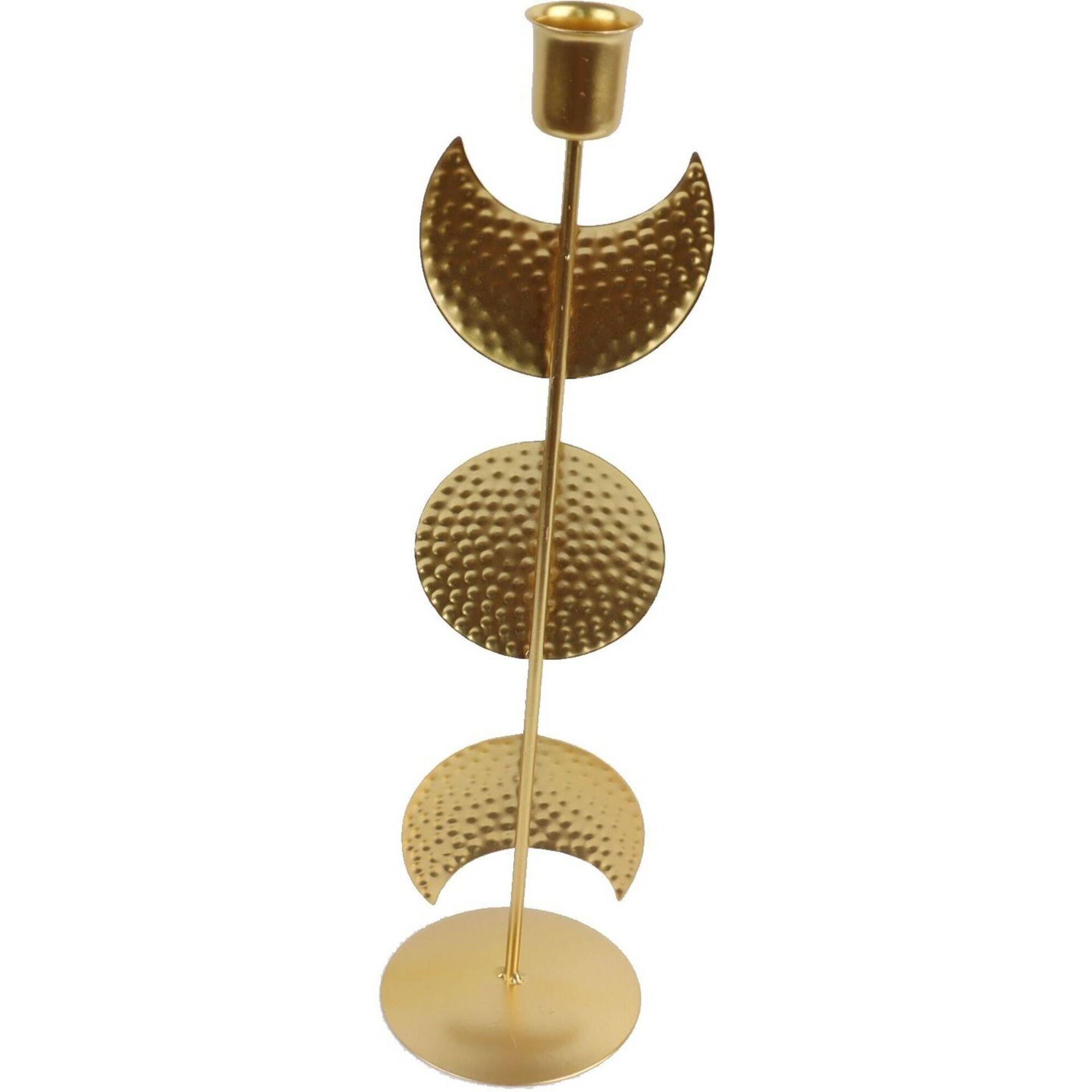 Candelabro Dourado Lua 33cm