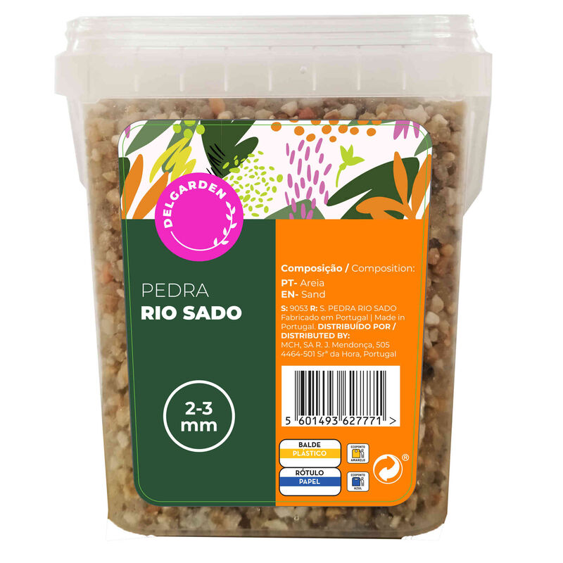 Pedras Decorativas Rio Sado 2-3 mm Delgarden