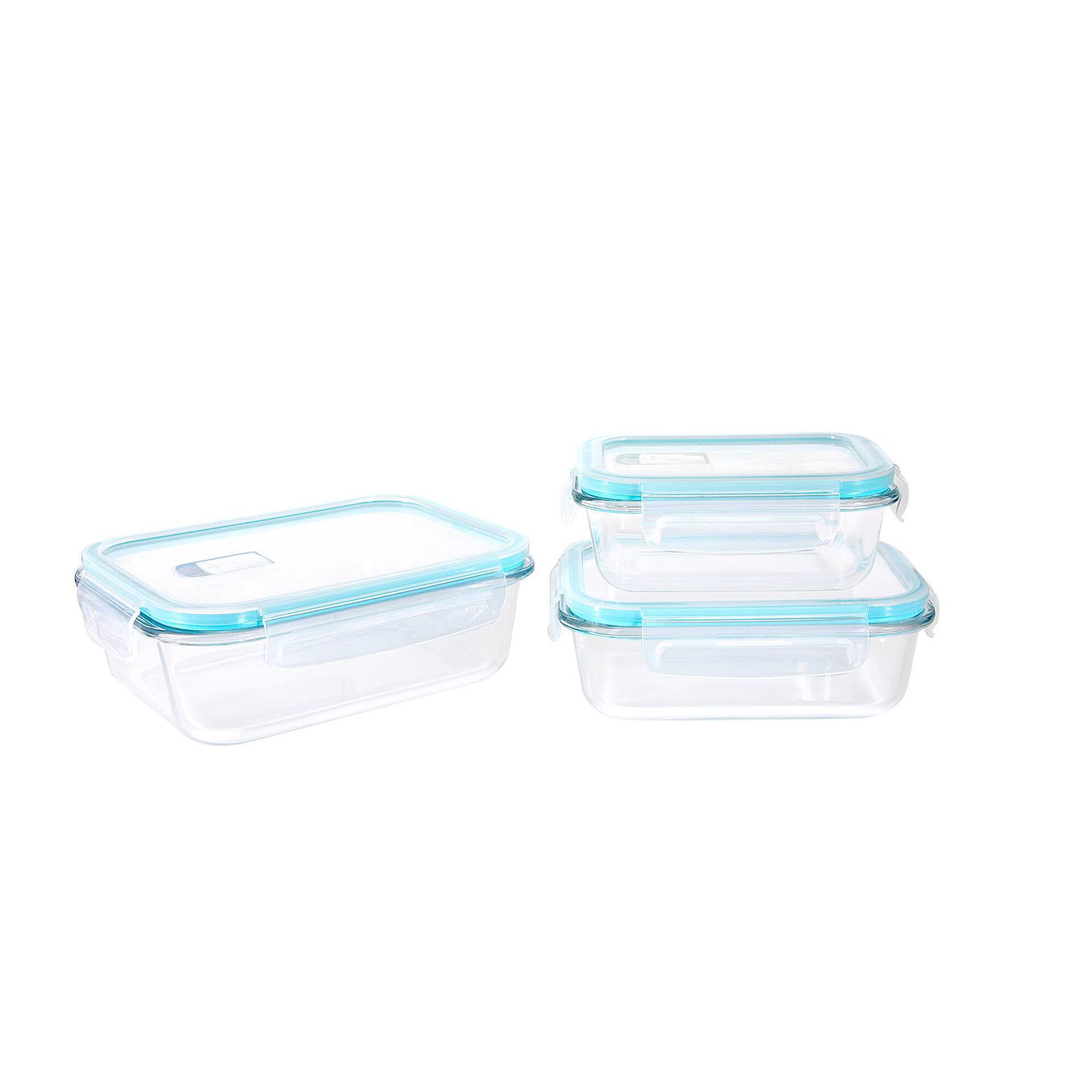 Conjunto 3 Caixas Herméticas Vidro Pump