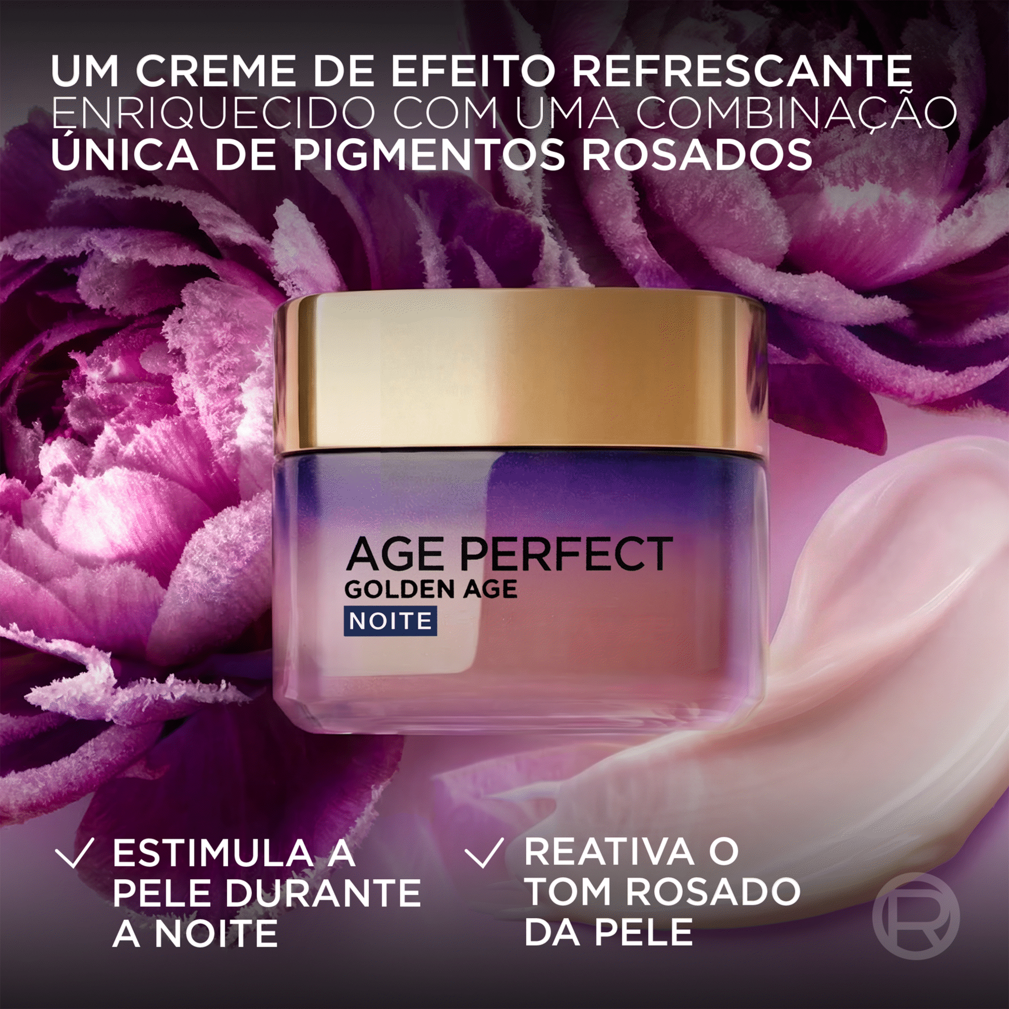 Creme de Rosto Noite Age Perfect Golden L'Or&eacute;al Paris