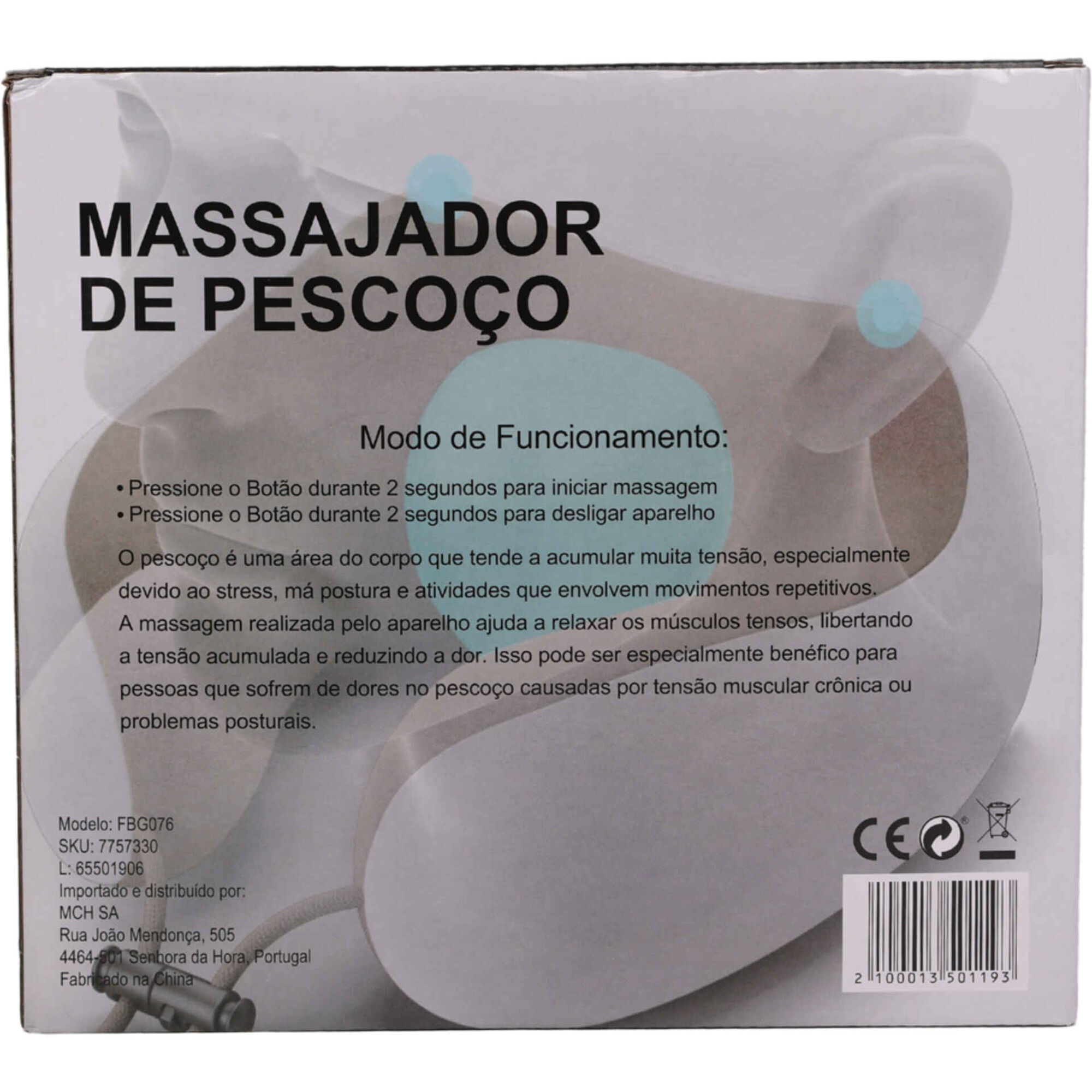 Massajador de Pescoço 27x12x25cm
