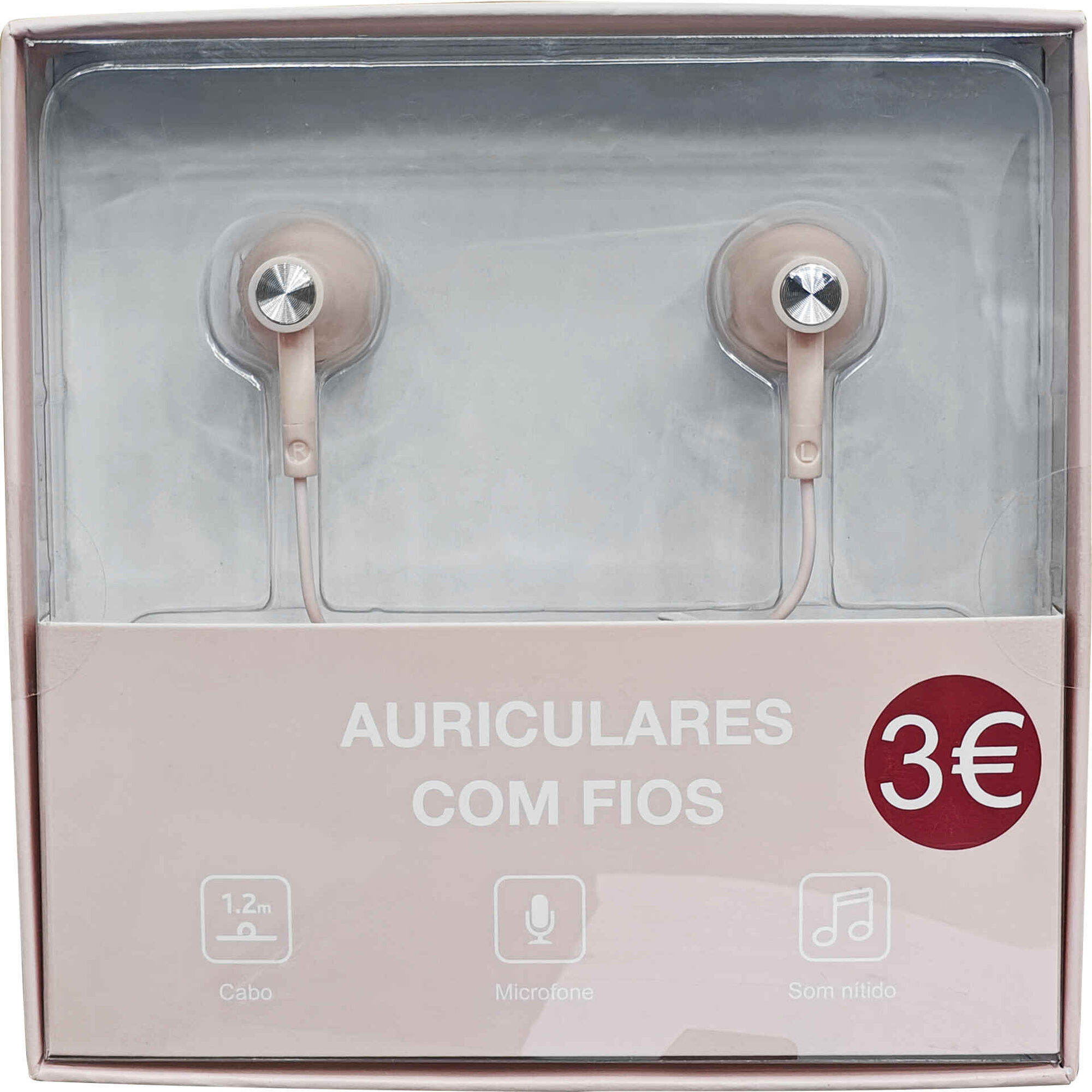 Auriculares com Fios Rosa Fusion Bazar&atilde;o