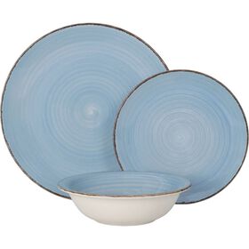 Servi&ccedil;o de Mesa 4 Pessoas Azul Seia Rustic Country Kasa