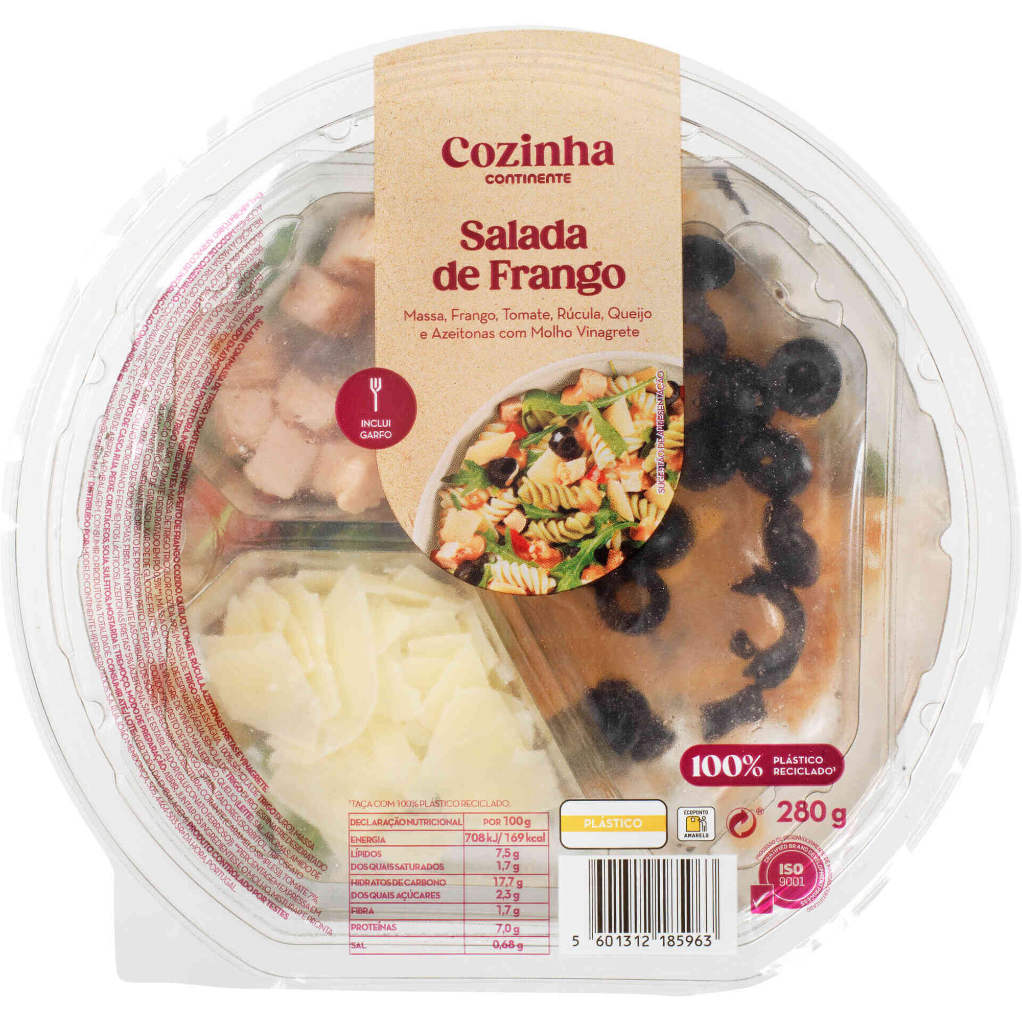 Salada de Frango com Massa e R&uacute;cula Cozinha Continente