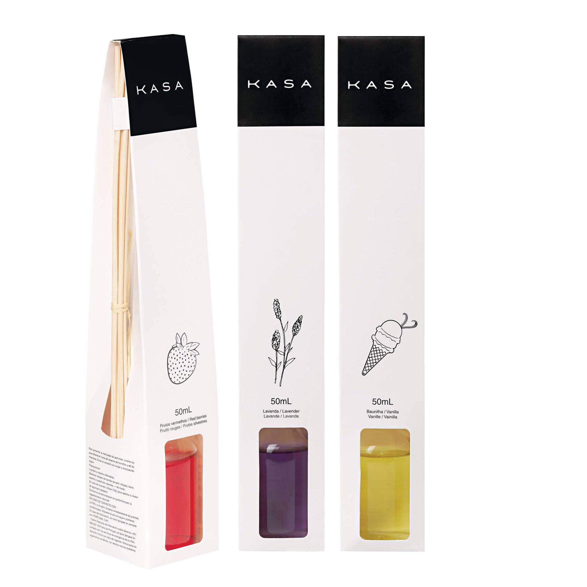 Difusor Arom&aacute;tico 50ml Frutos Vermelhos Kasa