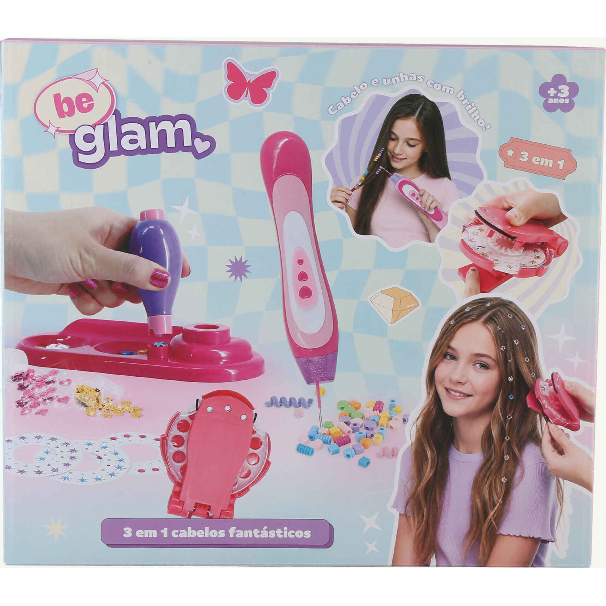 Zoko Be Glam - 3 em 1 Cabelos Fant&aacute;sticos