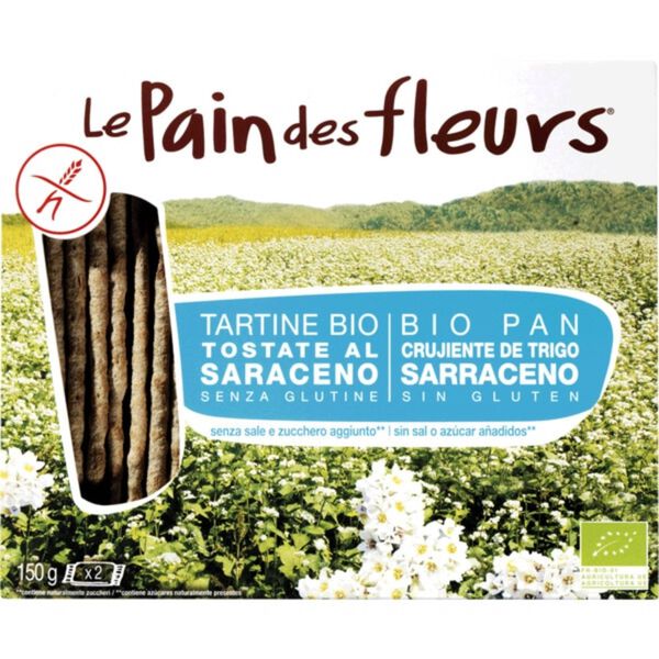 Tostas Crocantes de Quinoa Biológicas sem Glúten Le Pain Fleurs