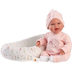 Beb&eacute; Mimi Sorridente 40cm com Almofada