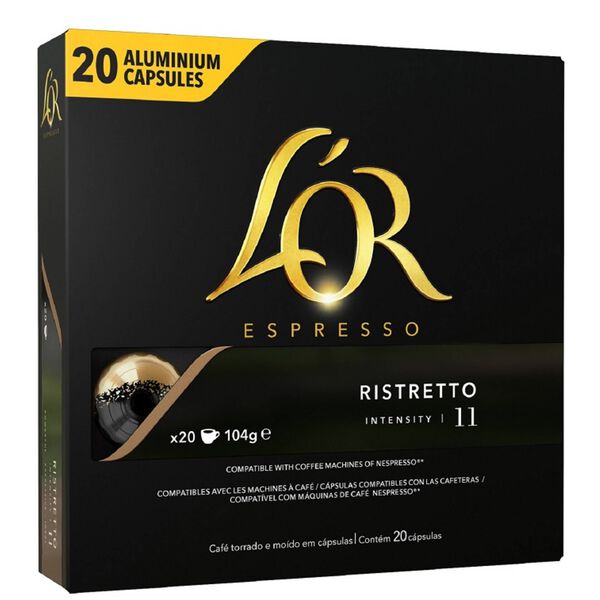 Cápsulas de Café Espresso Ristretto Int 11 LOr