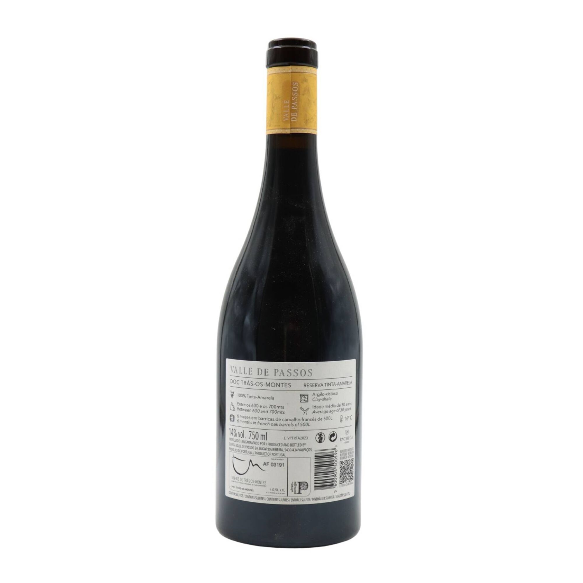 Valle De Passos Tinta Amarela Reserva Tr&aacute;s Os Montes Vinho Tinto