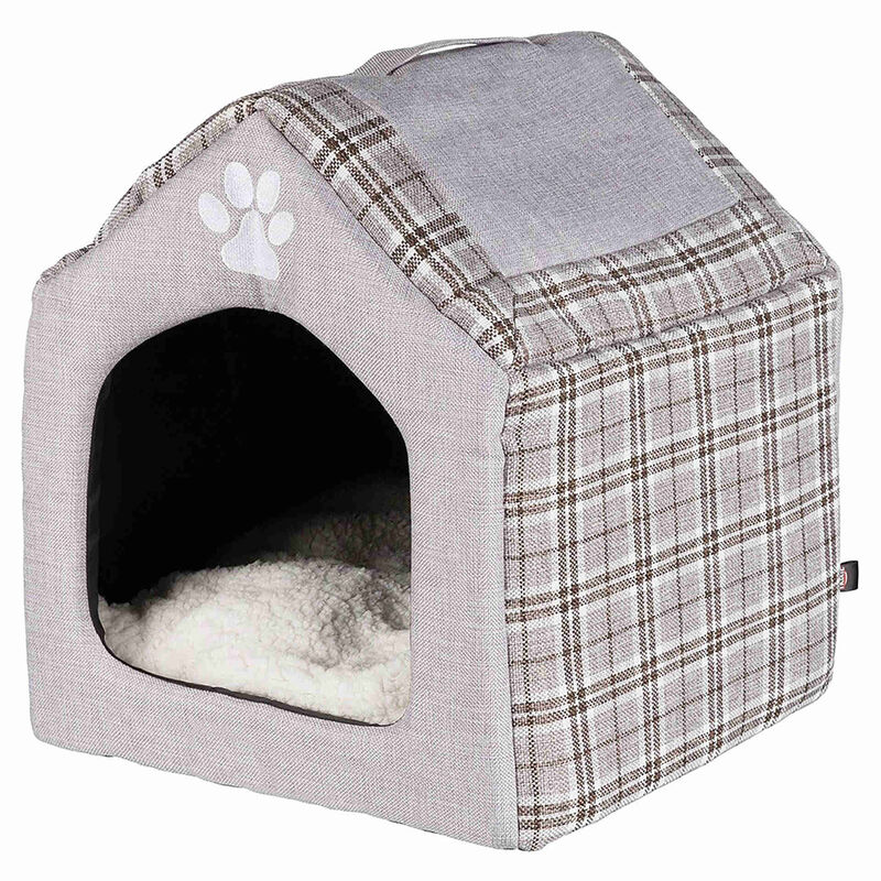 Igloo Silas Cinza e Creme 40x45x40cm Trixie