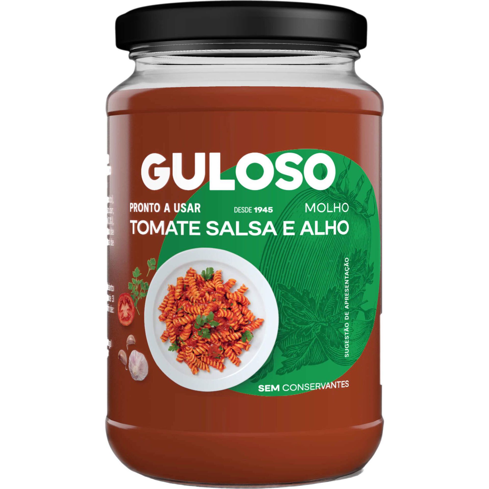 Molho de Tomate, Salsa e Alho Molho de Tomate, Salsa e Alho