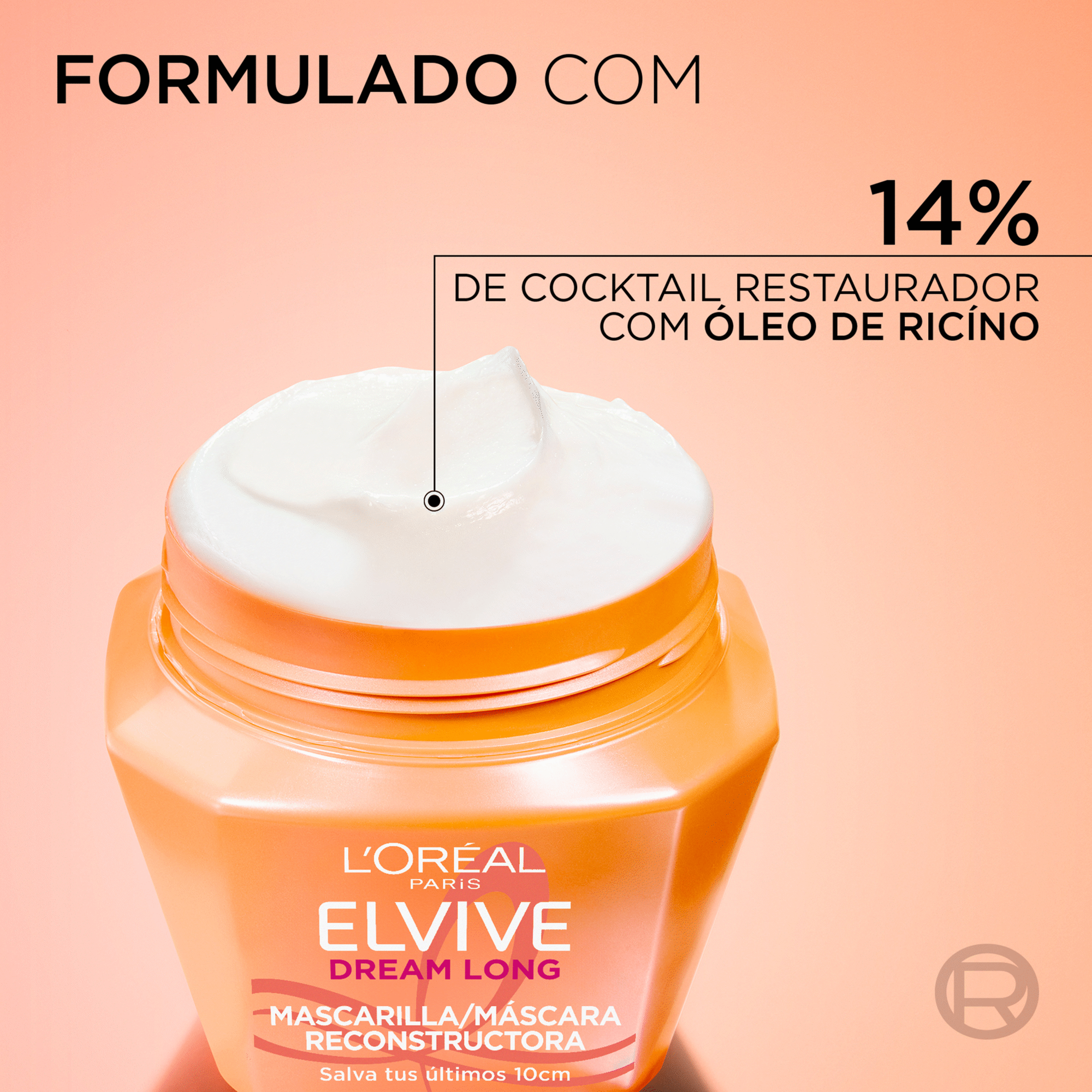 M&aacute;scara Cabelo Reconstrutora Dream Long L'Or&eacute;al Paris Elvive