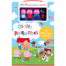 Os Tr&ecirc;s Porquinhos - Livro com Fantoche