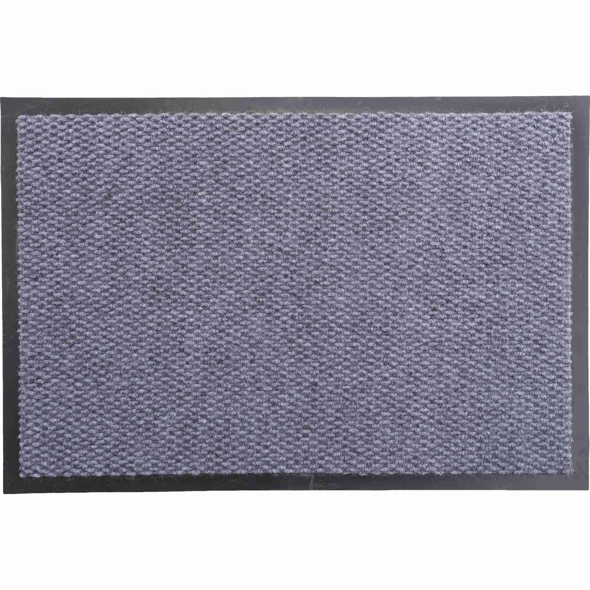 Tapete de Entrada 40x60cm Cinza Bazar&atilde;o