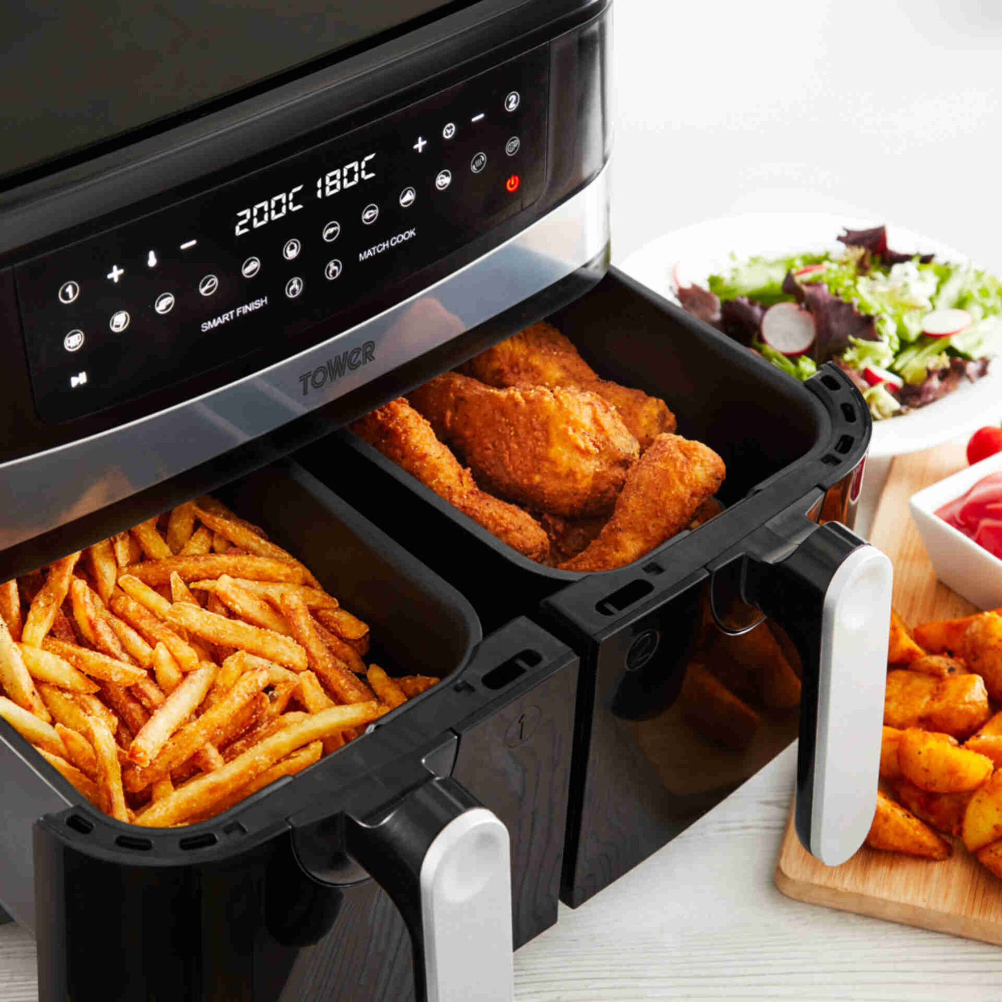 Fritadeira sem &Oacute;leo Dupla 4,5L e 4,5L Bazar&atilde;o
